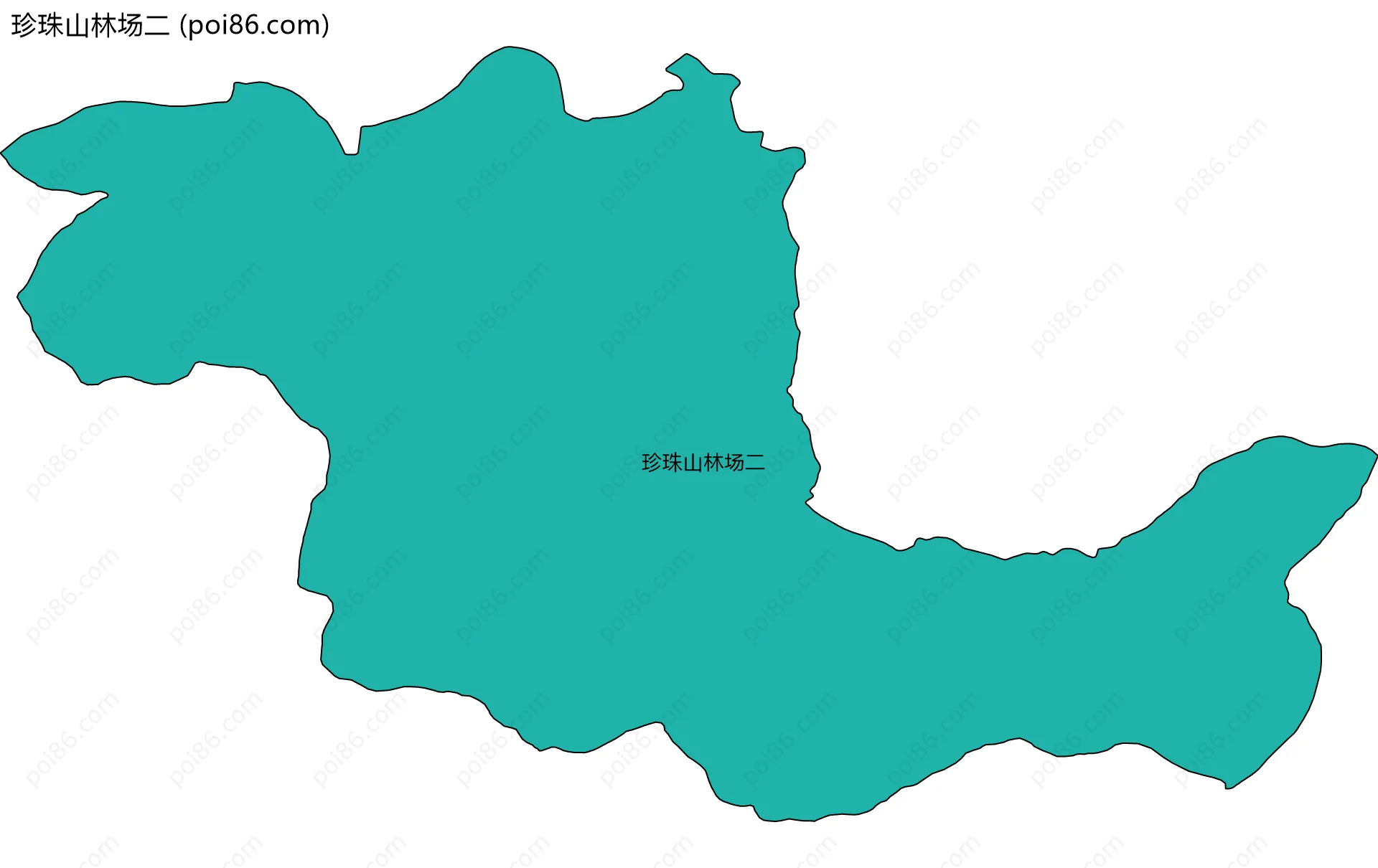 珍珠山林场二边界地图