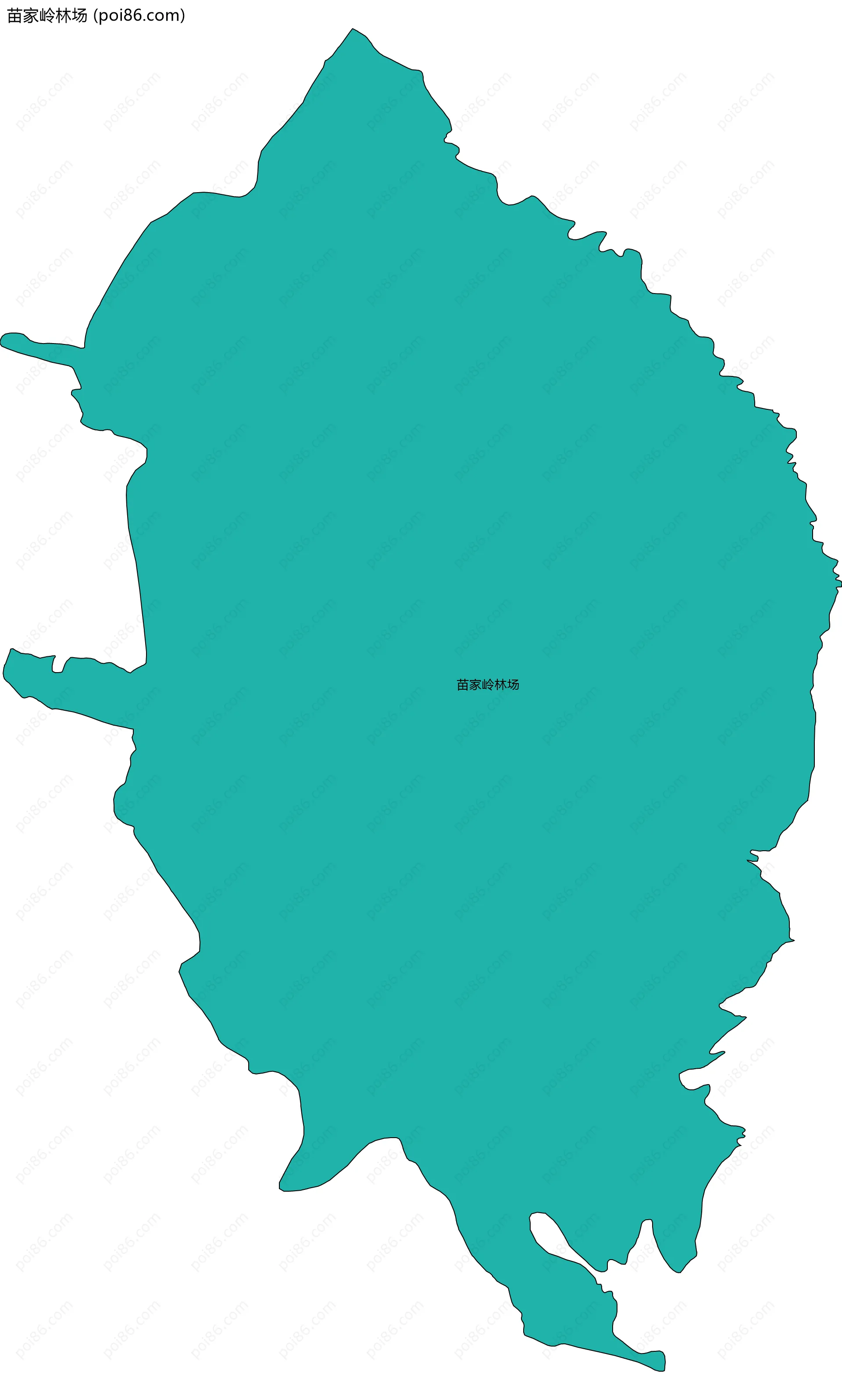 苗家岭林场边界地图