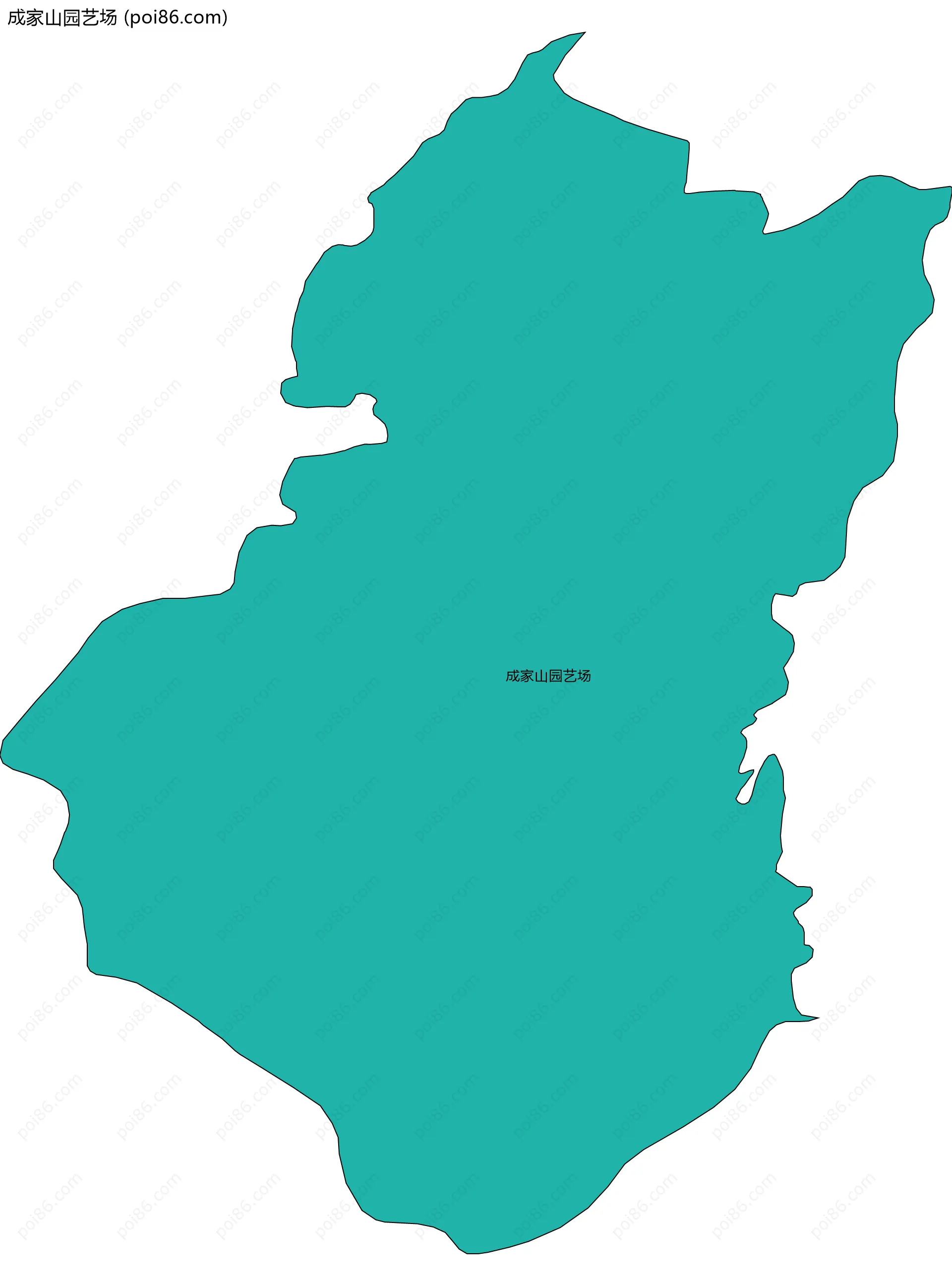 成家山园艺场边界地图