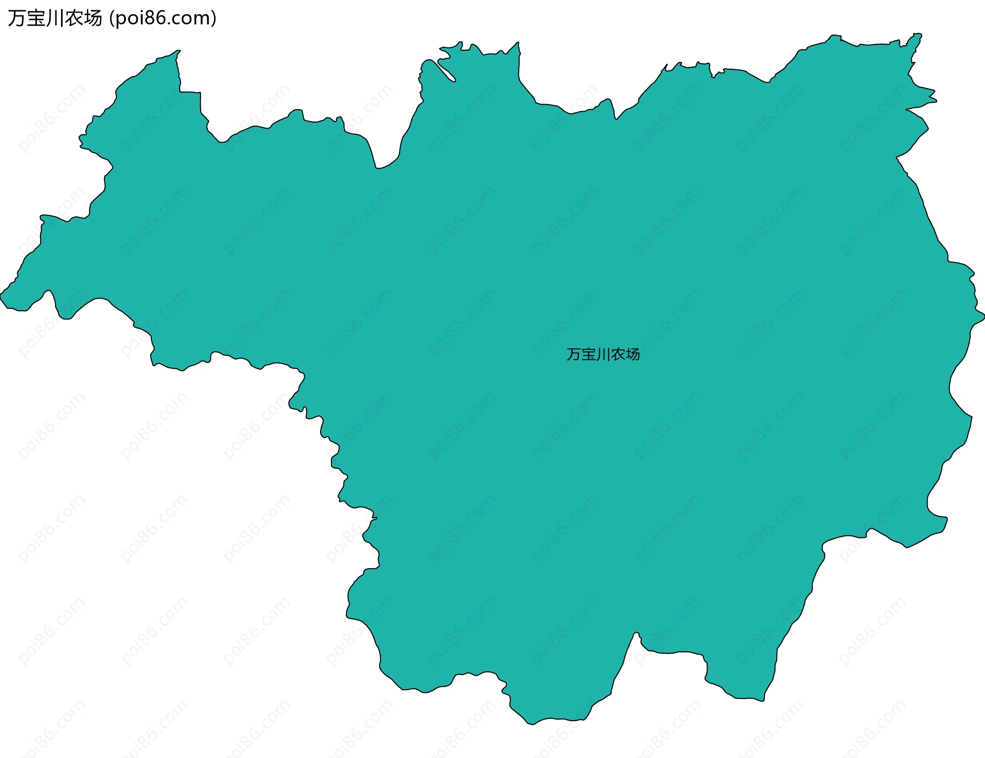 万宝川农场边界地图