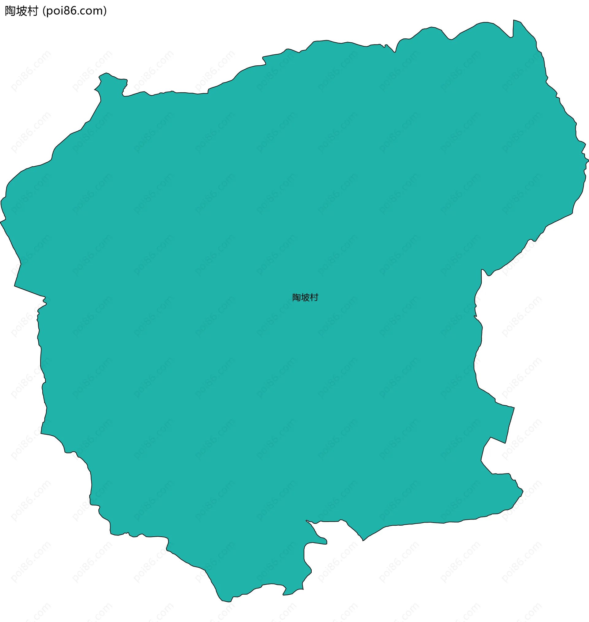 陶坡村边界地图