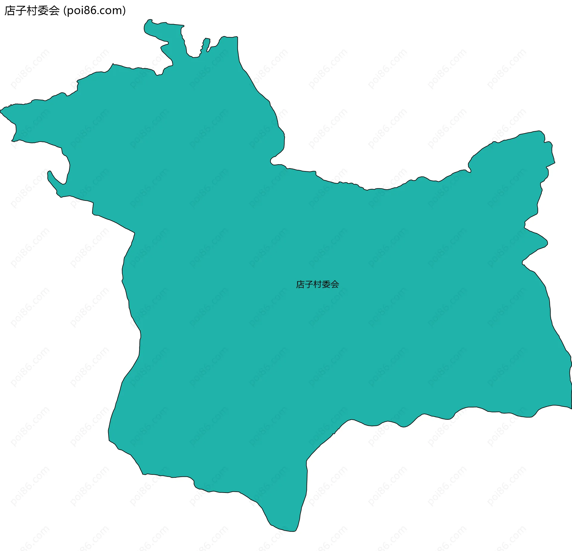 店子村委会边界地图