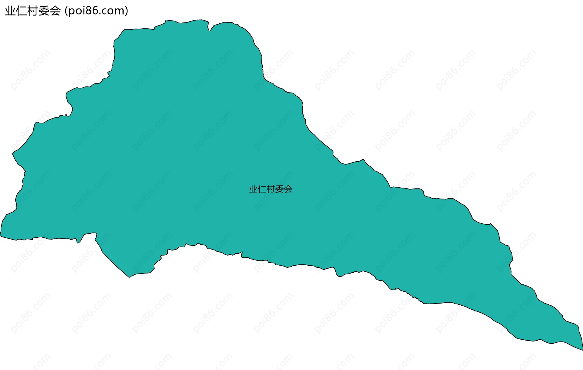 业仁村委会边界地图