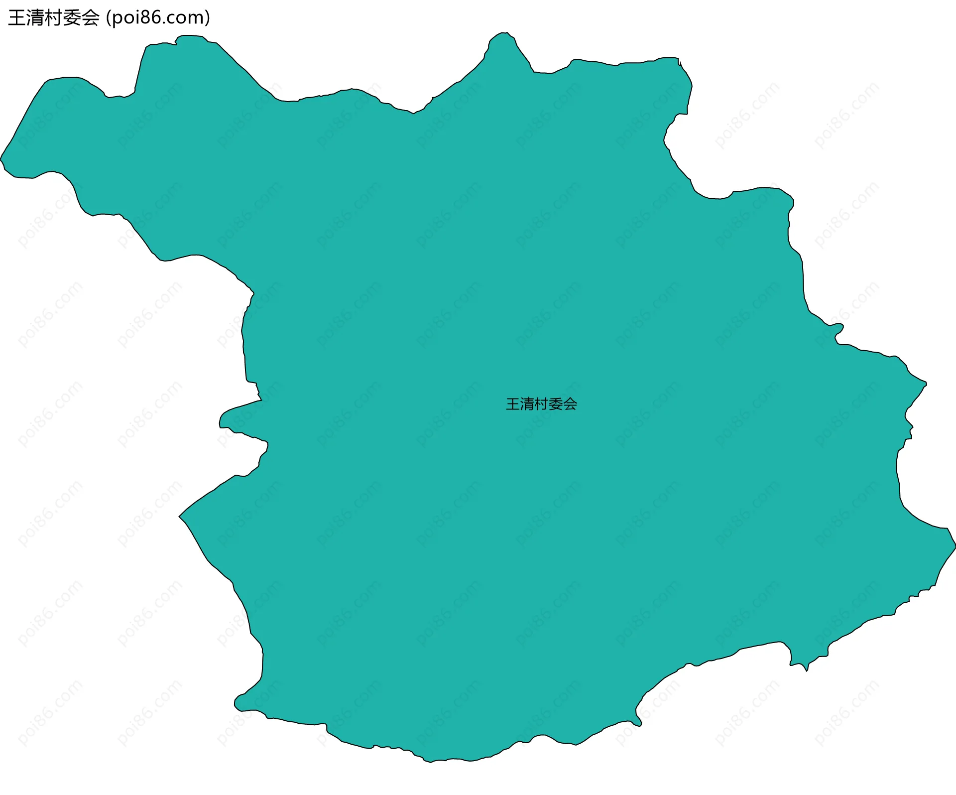 王清村委会边界地图