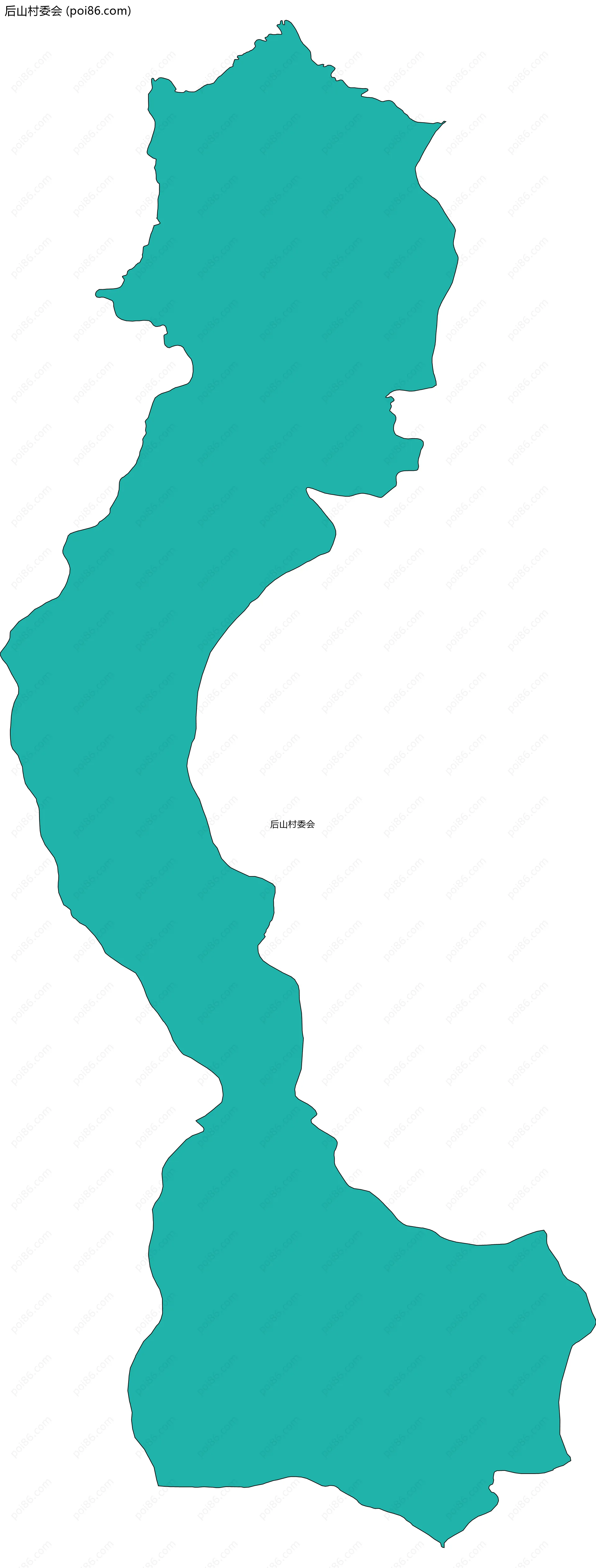 后山村委会边界地图