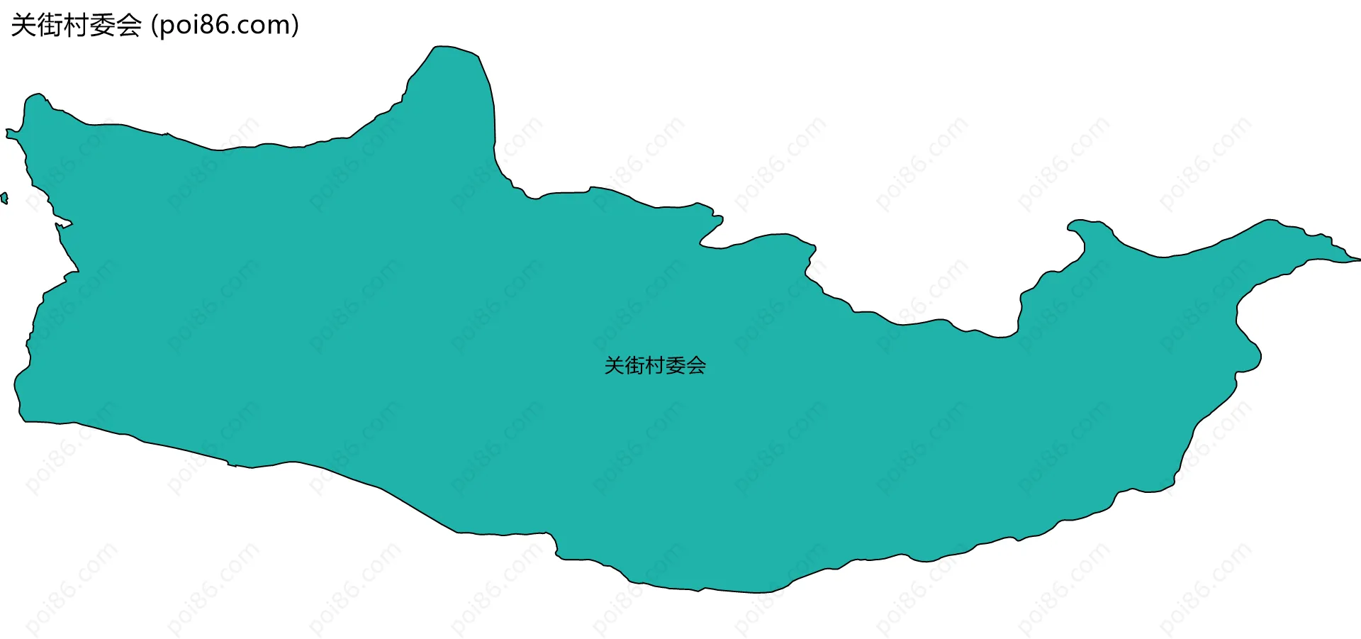 关街村委会边界地图