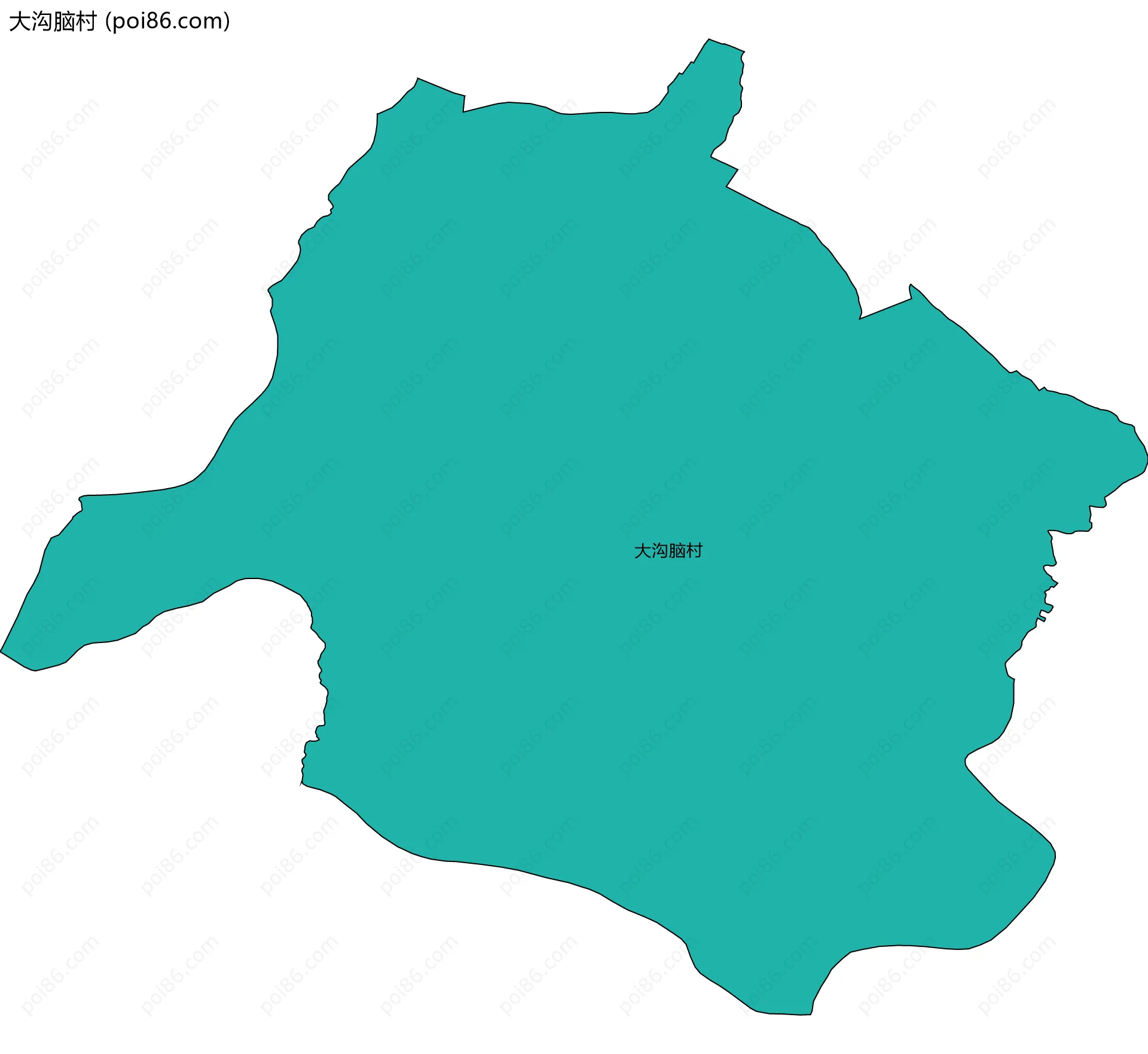 大沟脑村边界地图