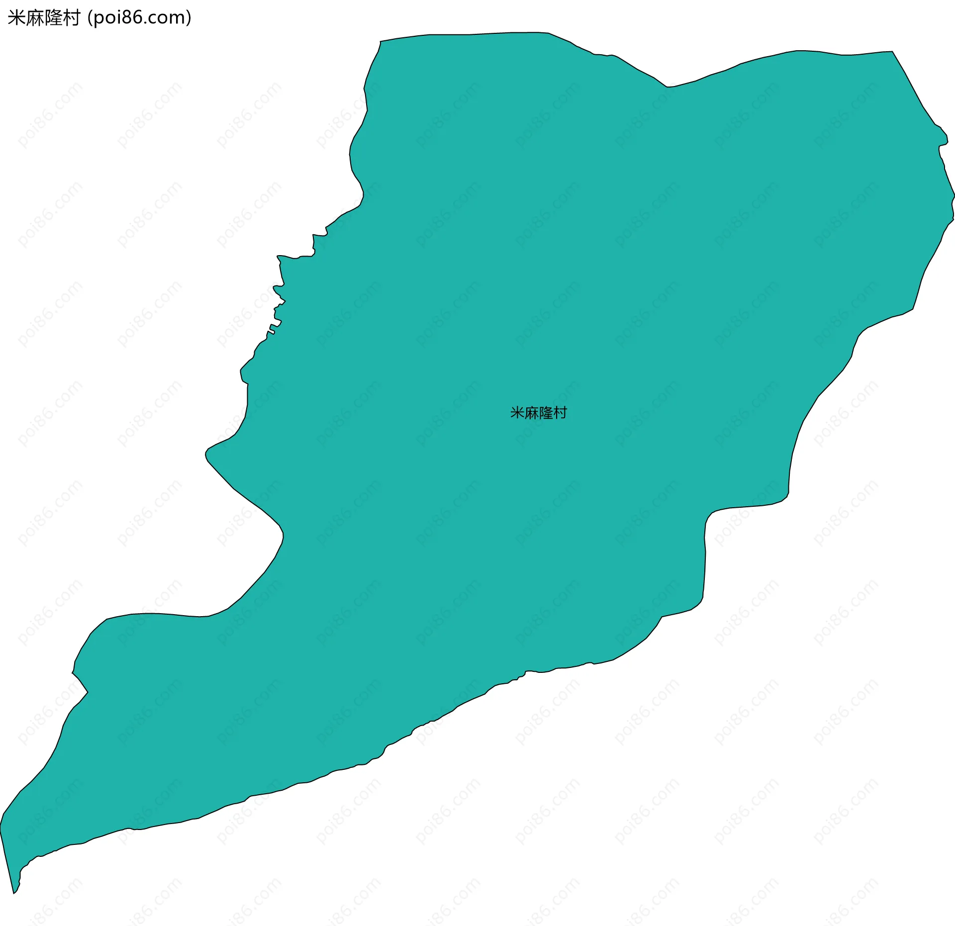米麻隆村边界地图