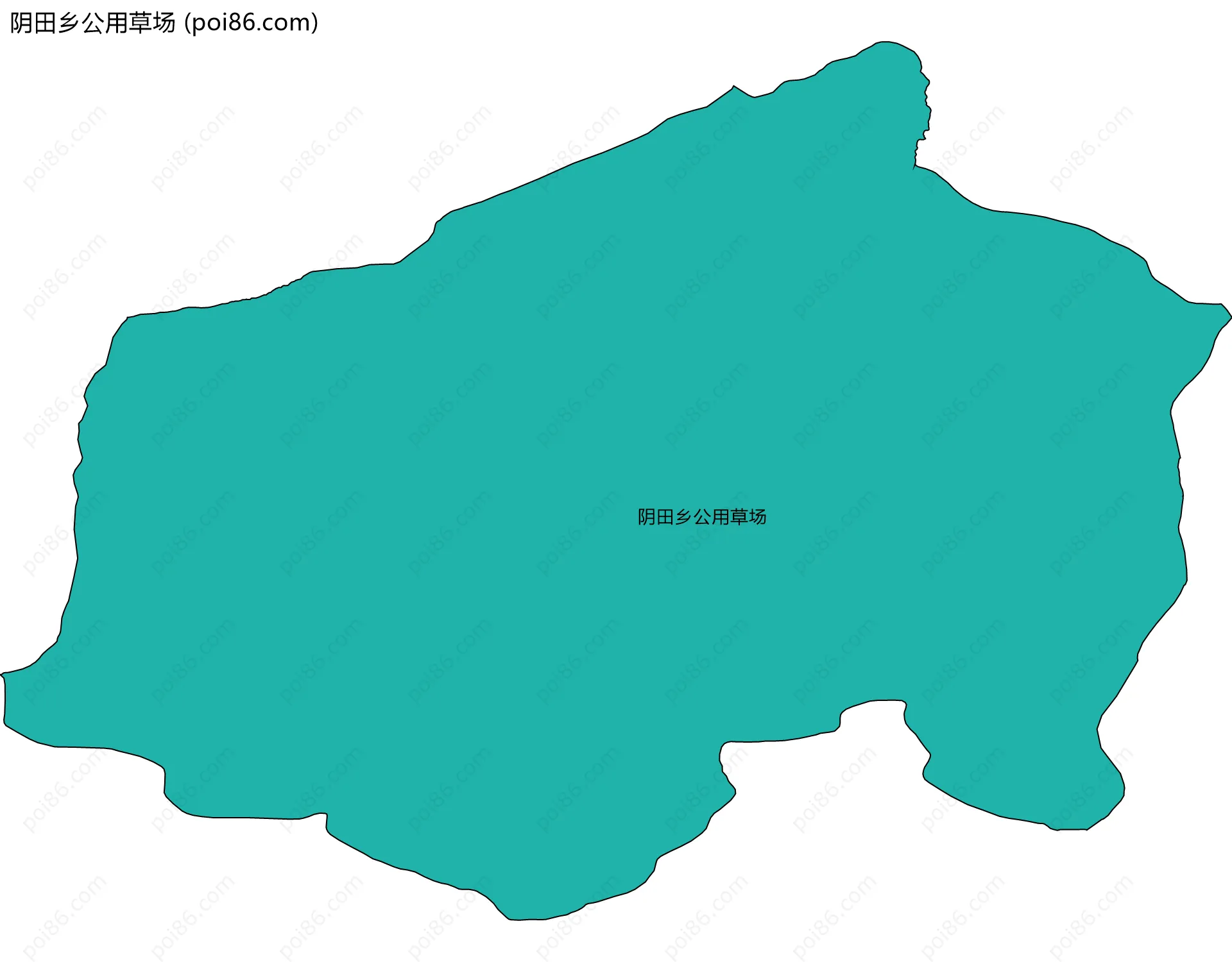 阴田乡公用草场边界地图