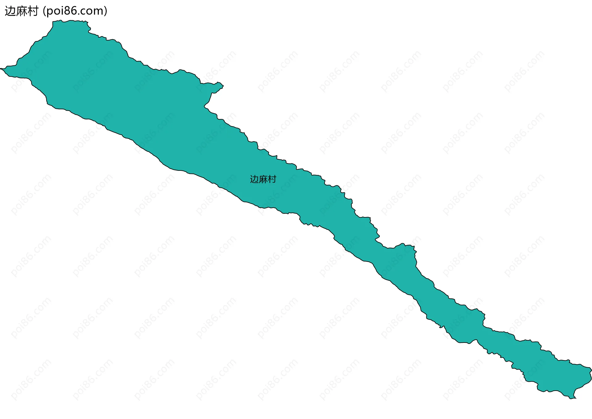 边麻村边界地图