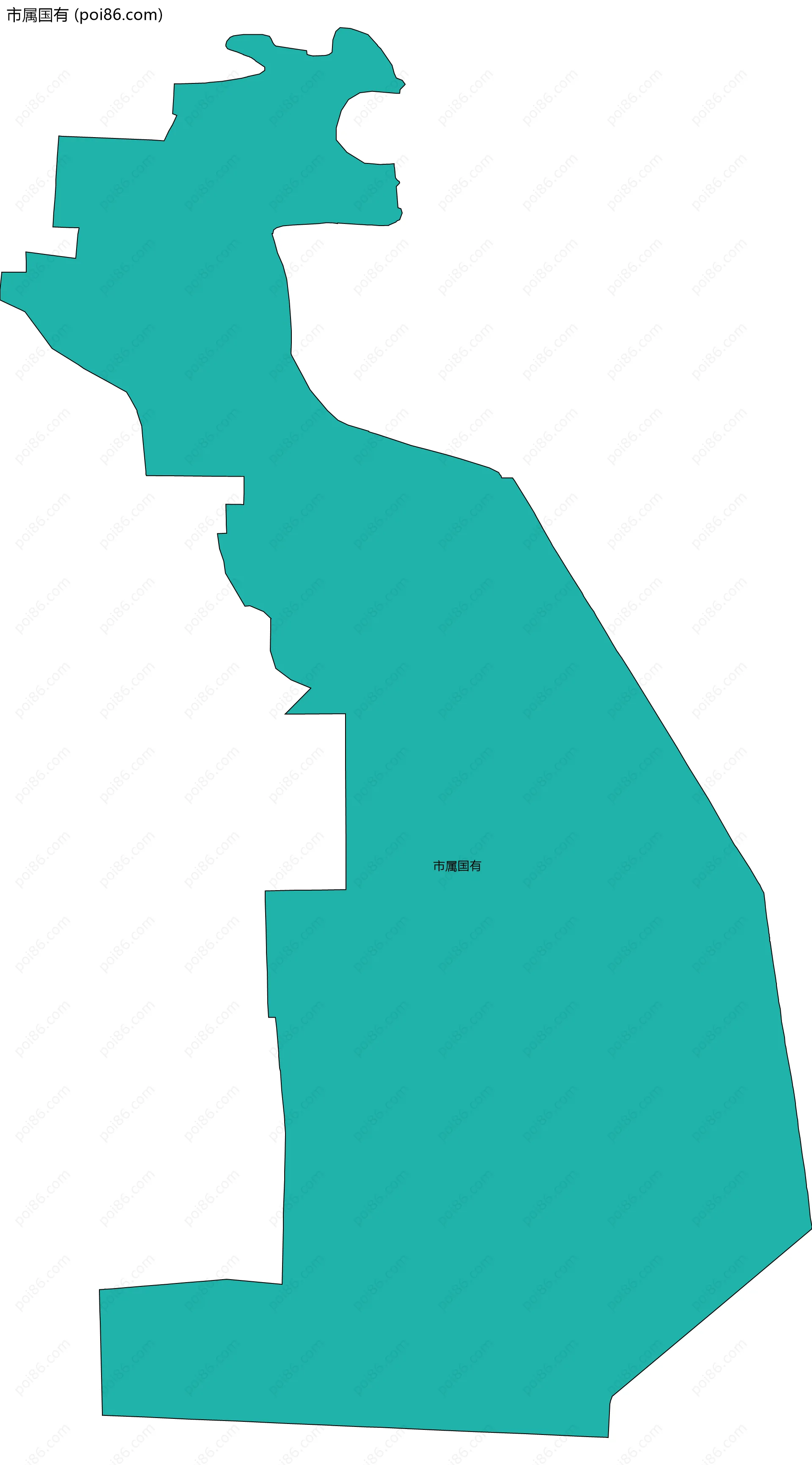 市属国有边界地图
