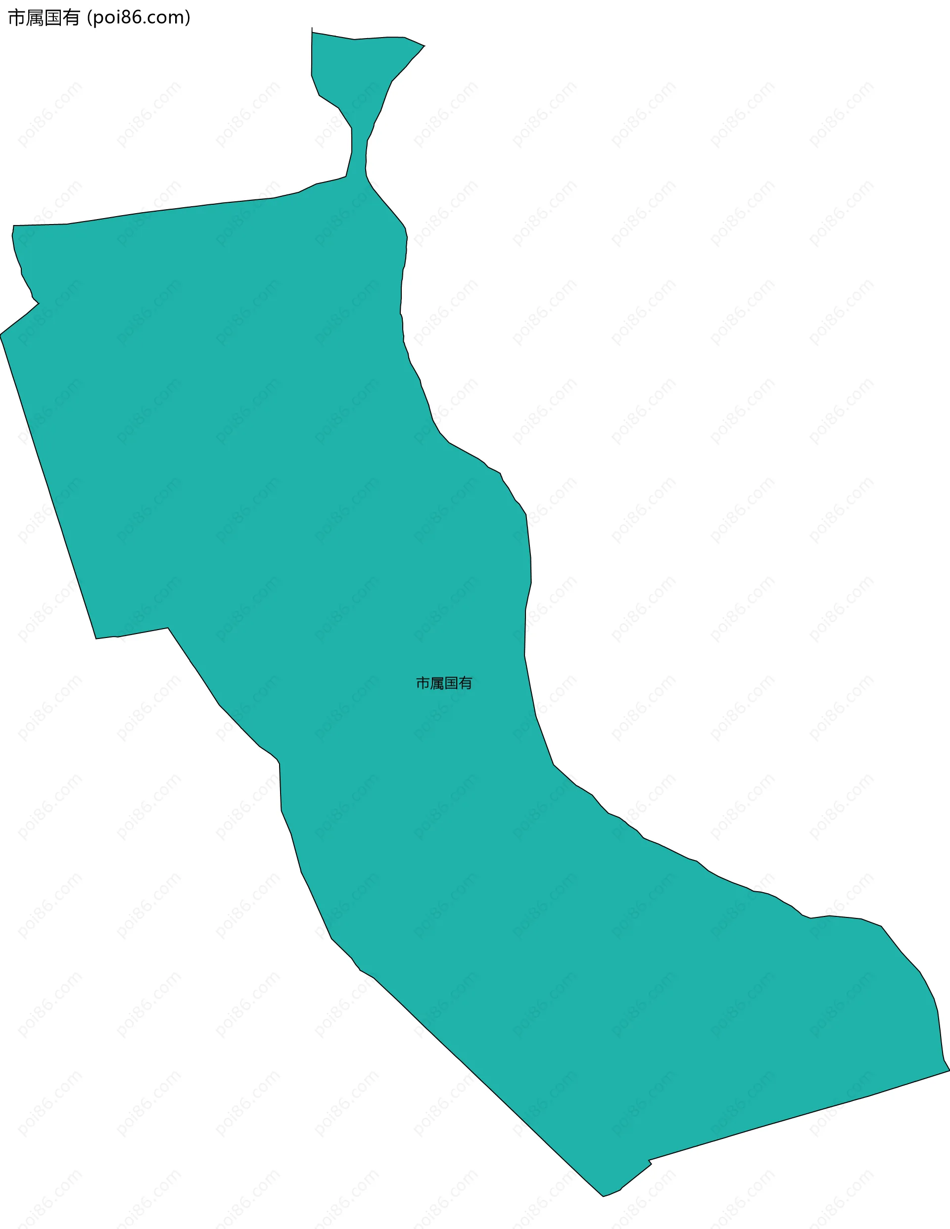 市属国有边界地图