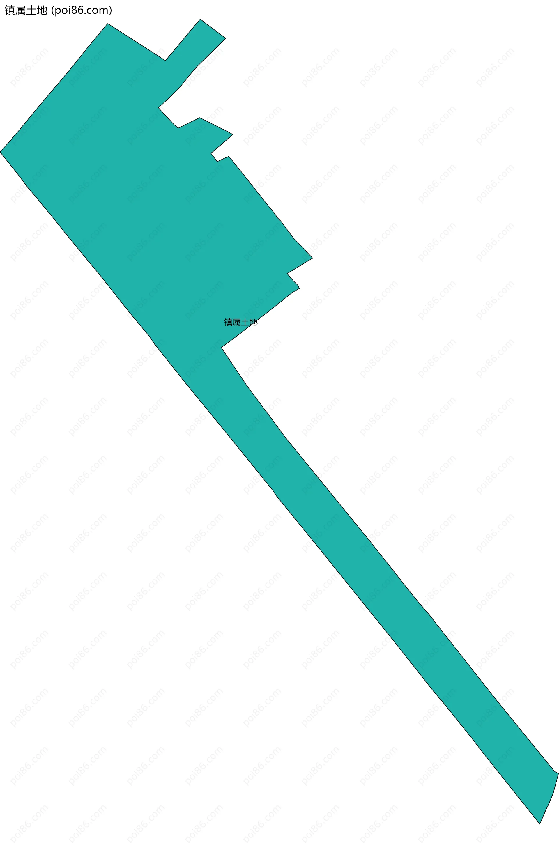 镇属土地边界地图