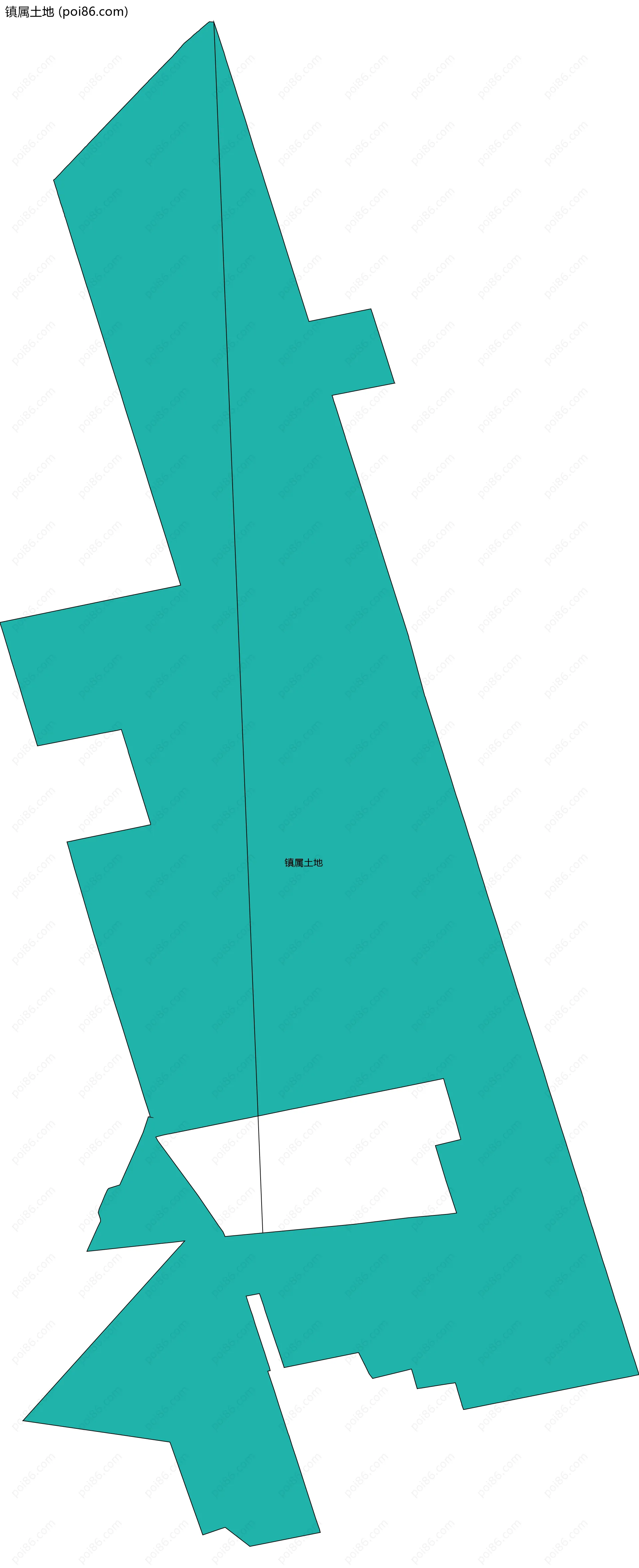 镇属土地边界地图