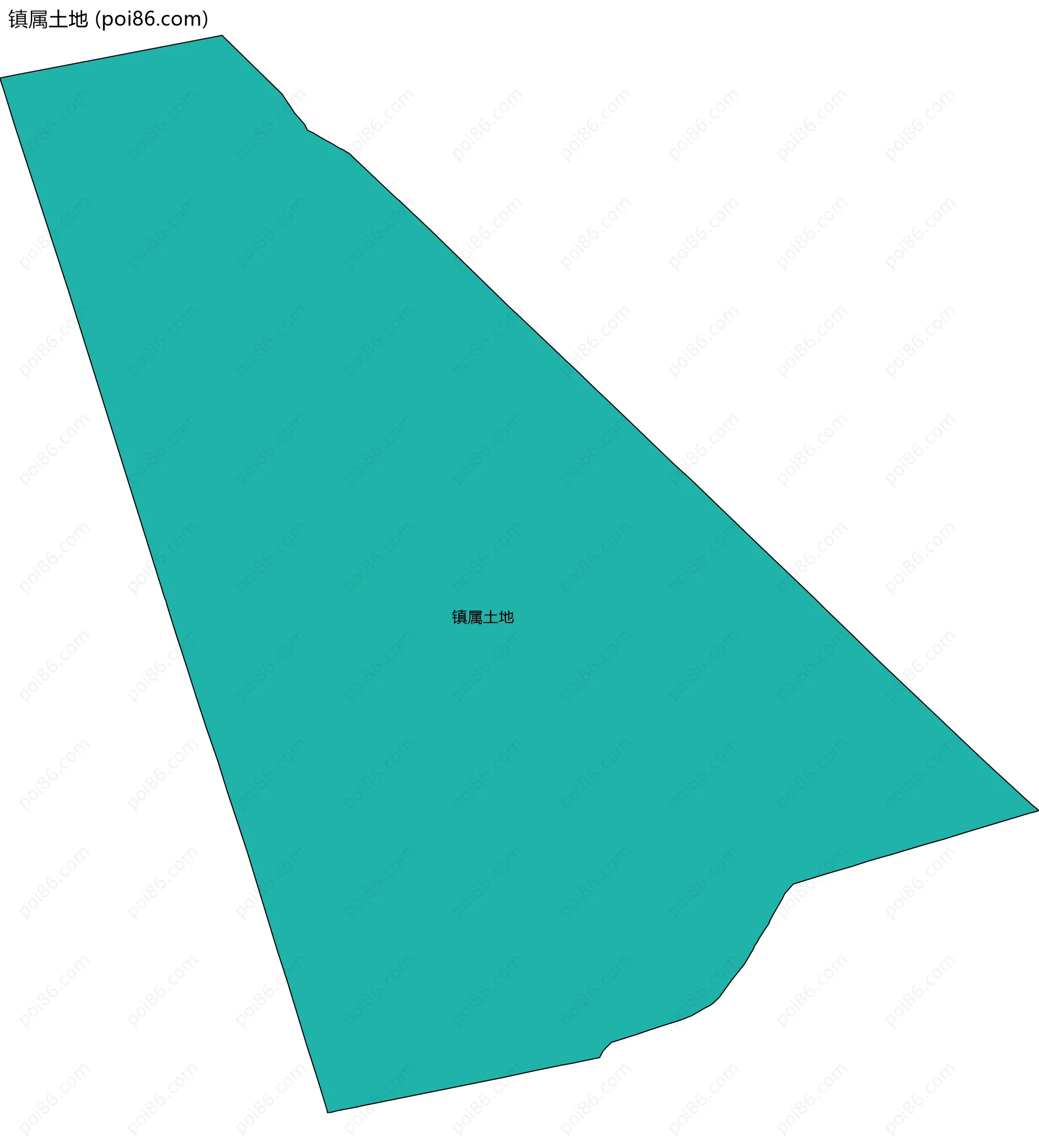 镇属土地边界地图
