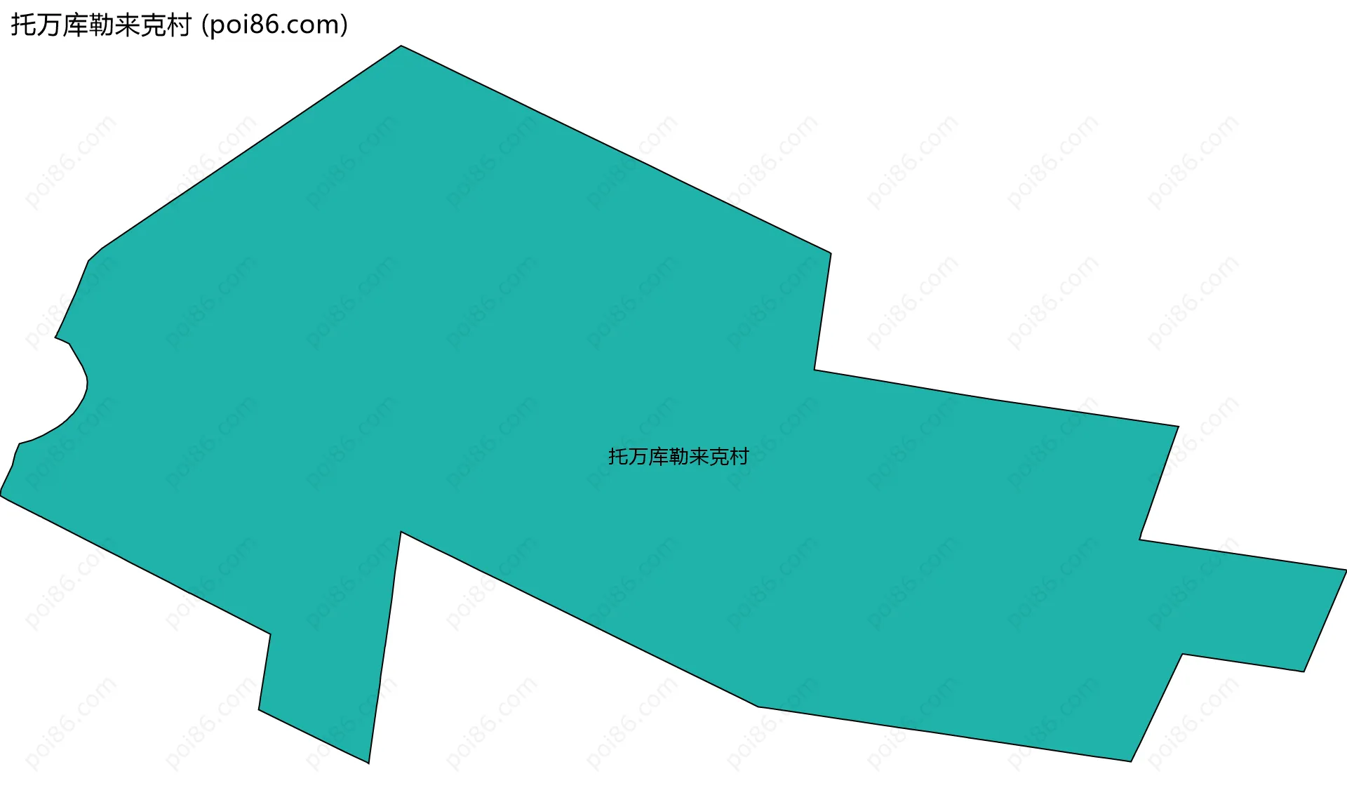 托万库勒来克村边界地图