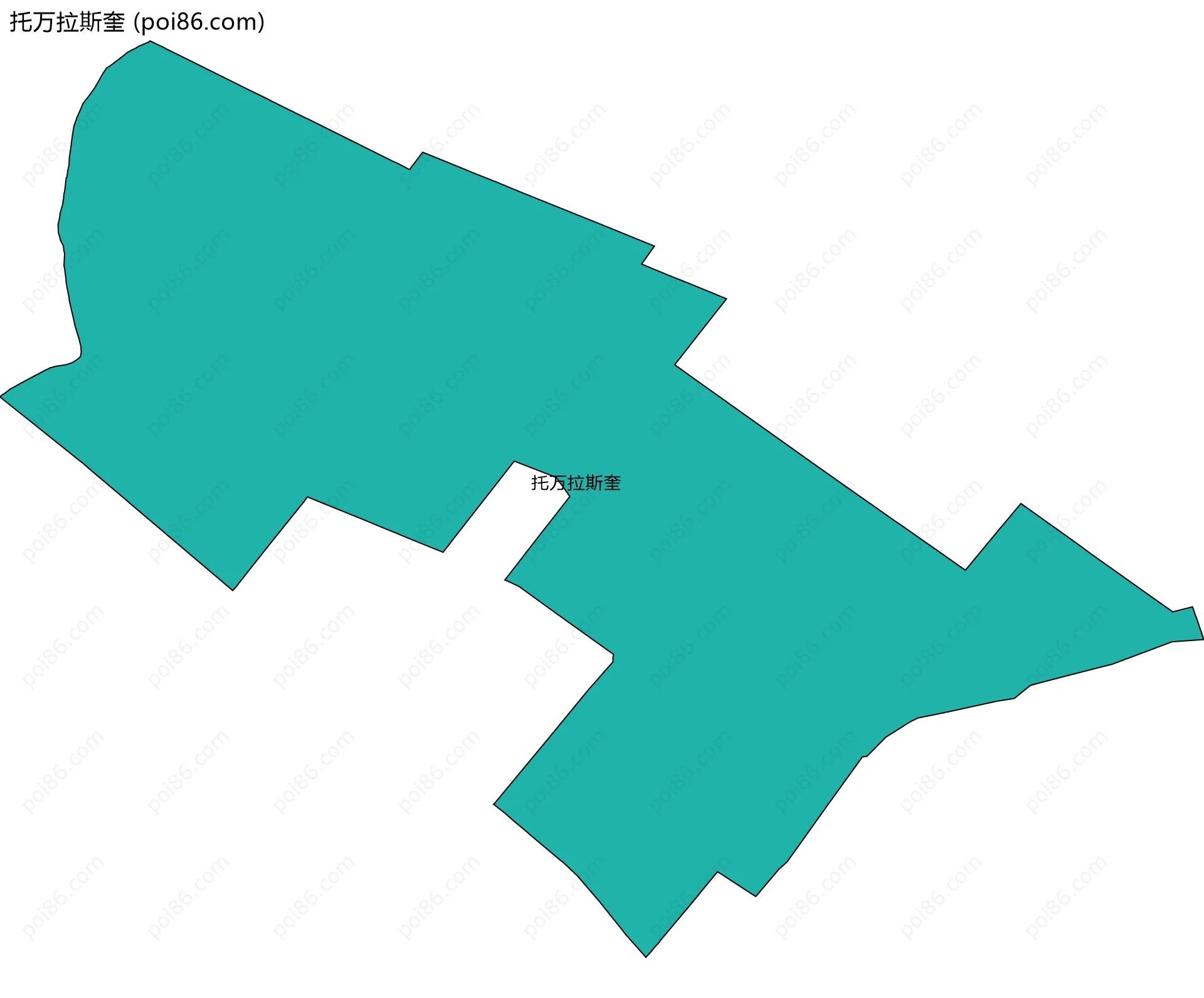 托万拉斯奎边界地图