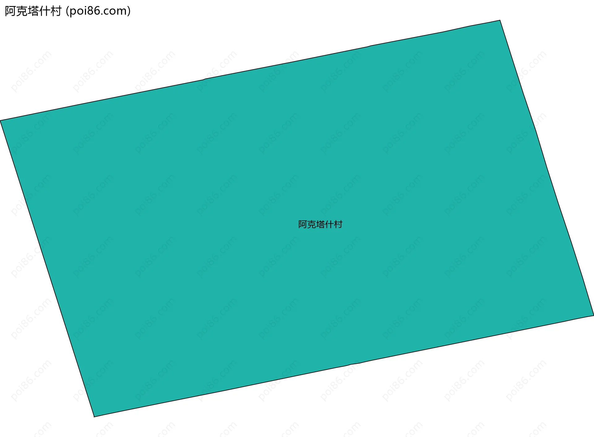 阿克塔什村边界地图