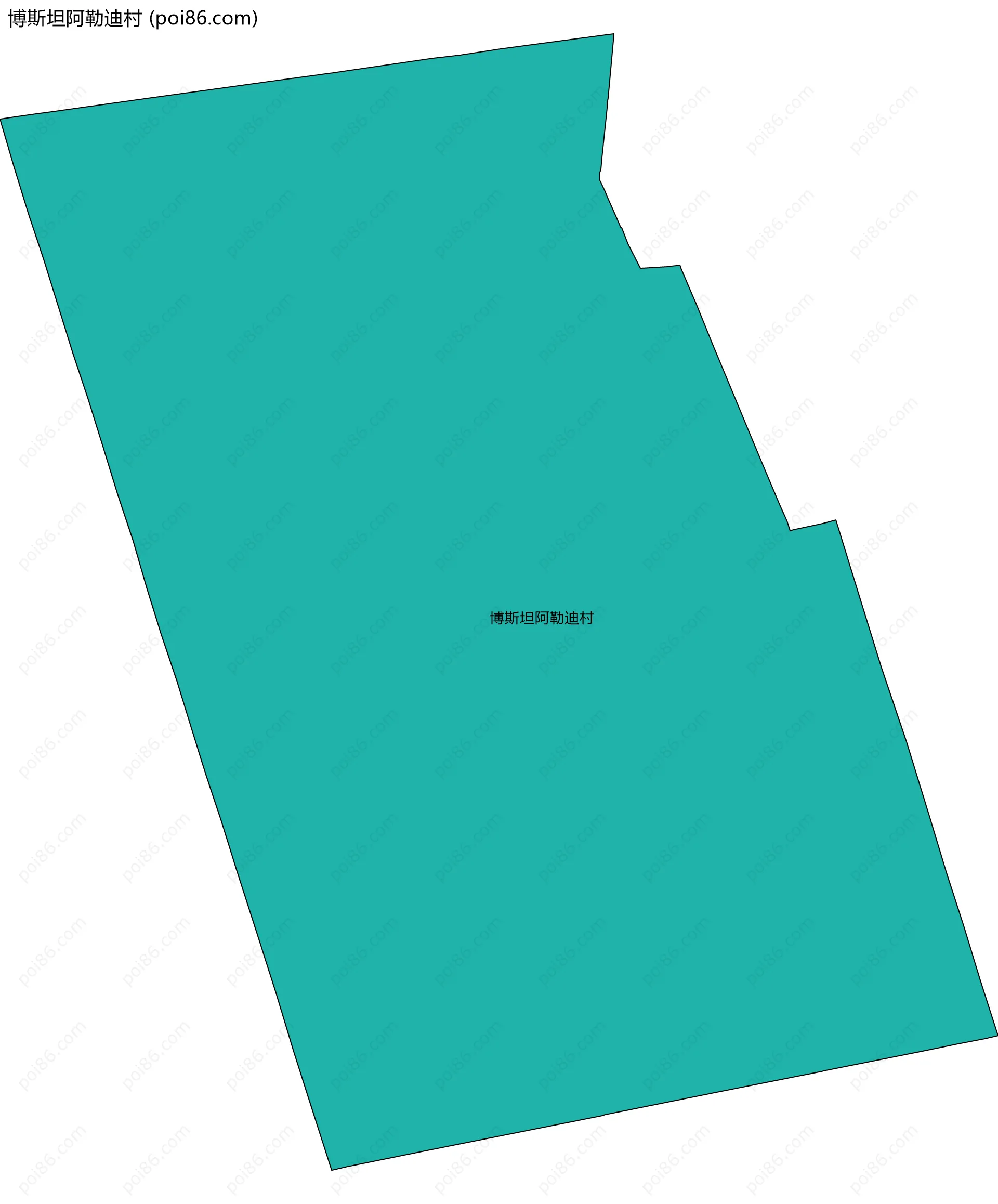 博斯坦阿勒迪村边界地图