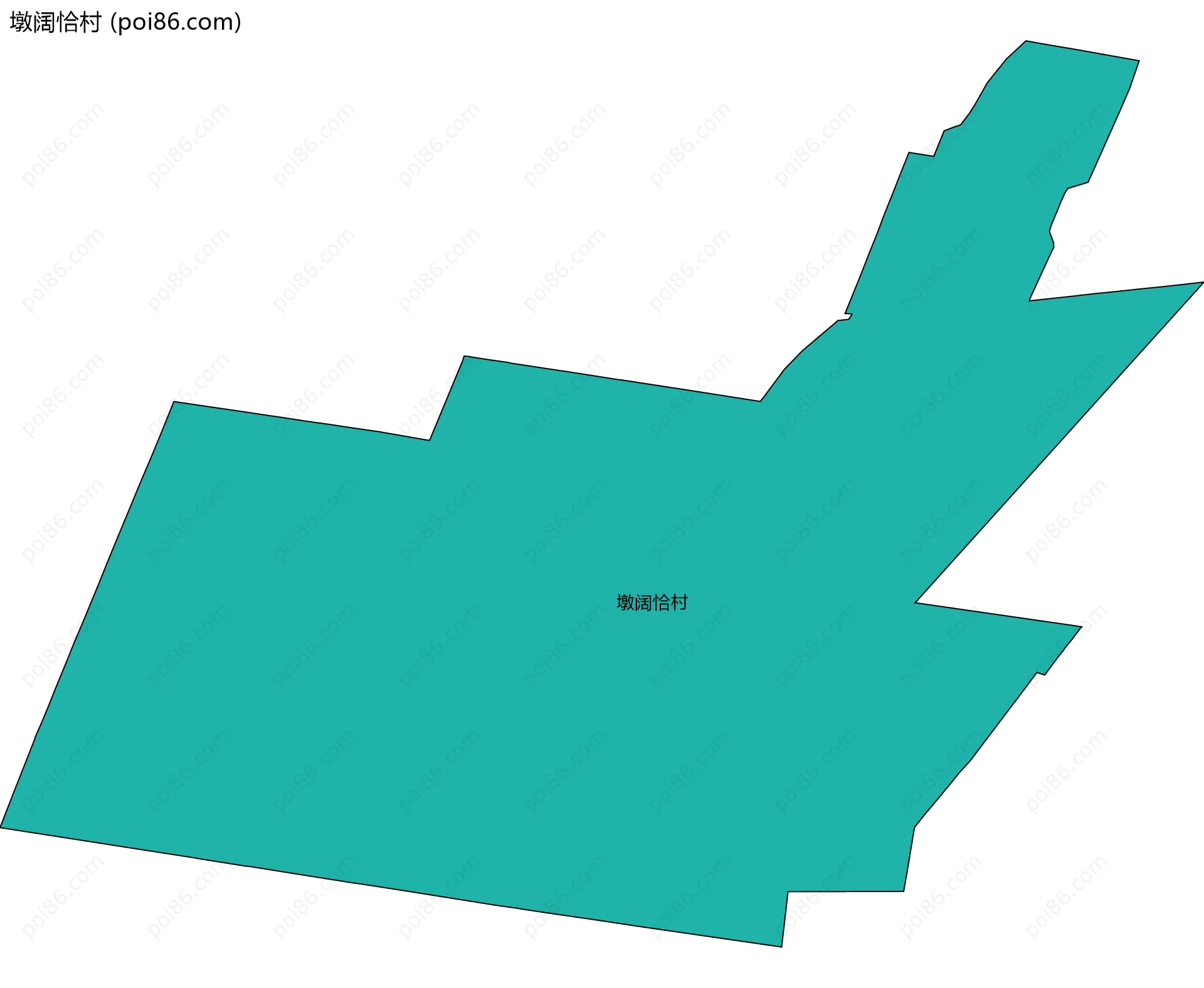 墩阔恰村边界地图