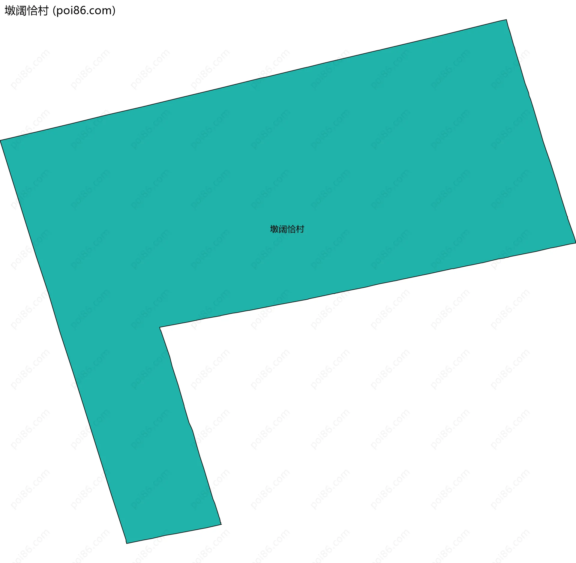 墩阔恰村边界地图