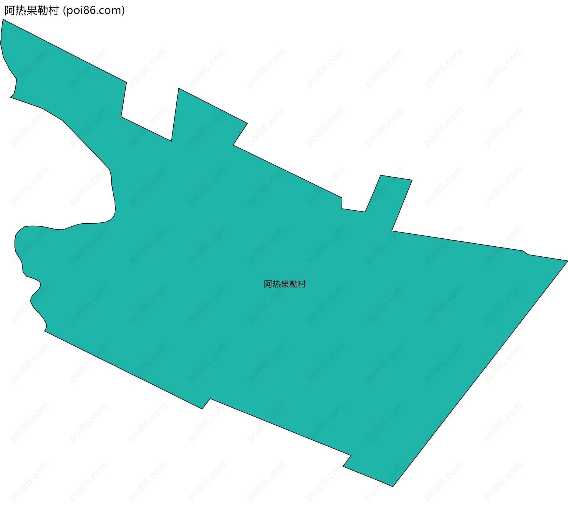 阿热果勒村边界地图