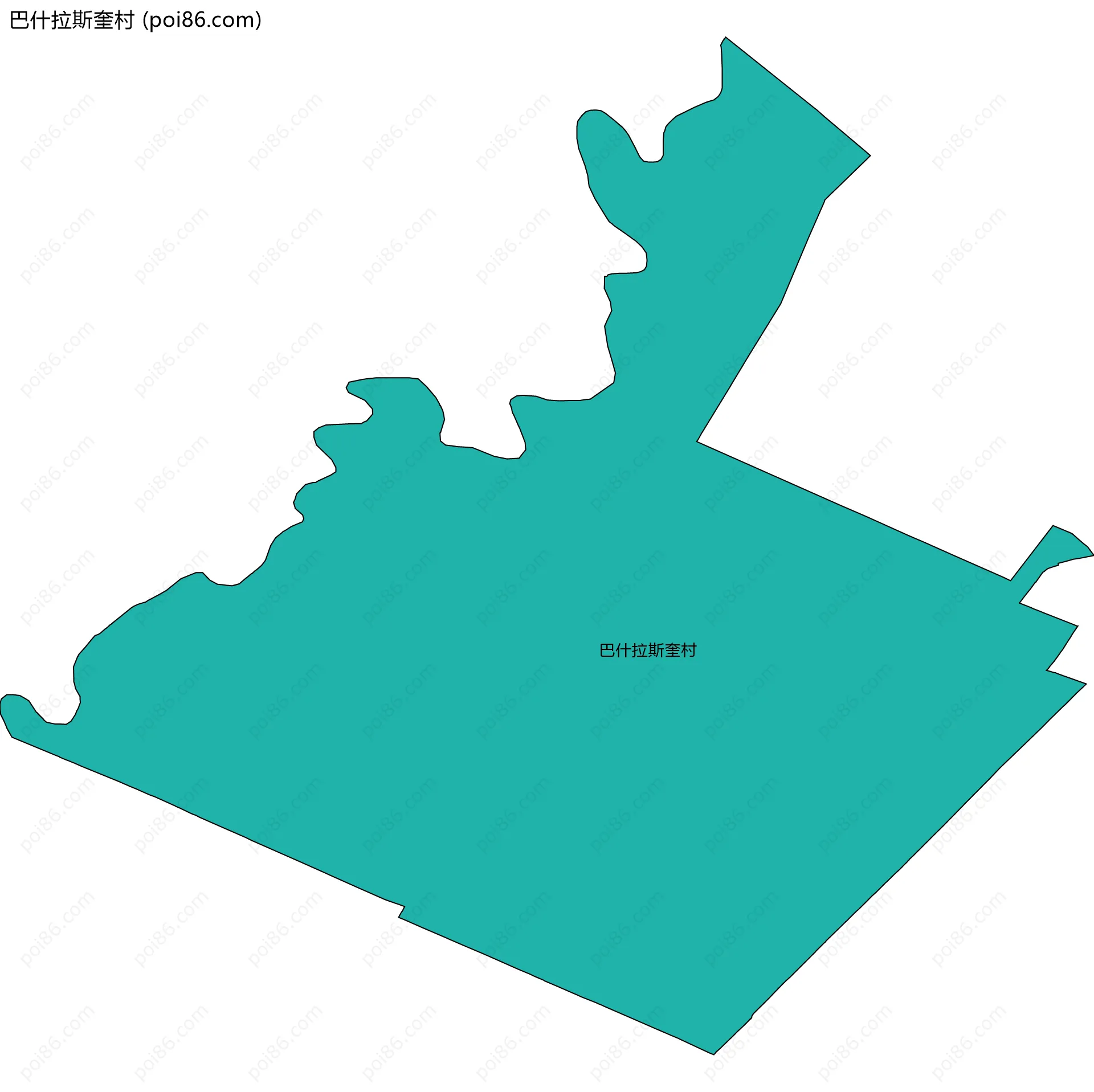 巴什拉斯奎村边界地图