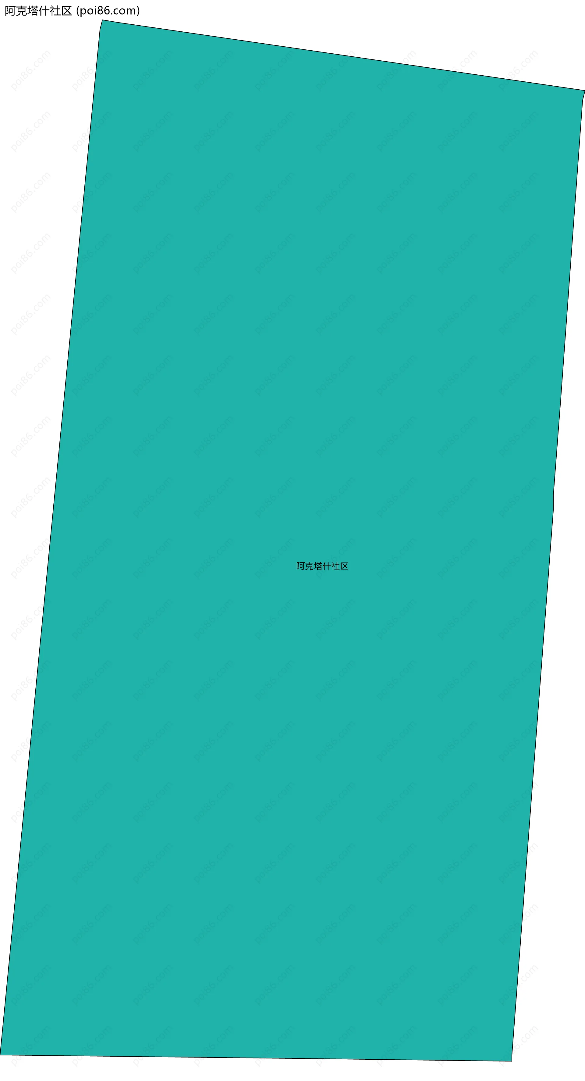 阿克塔什社区边界地图