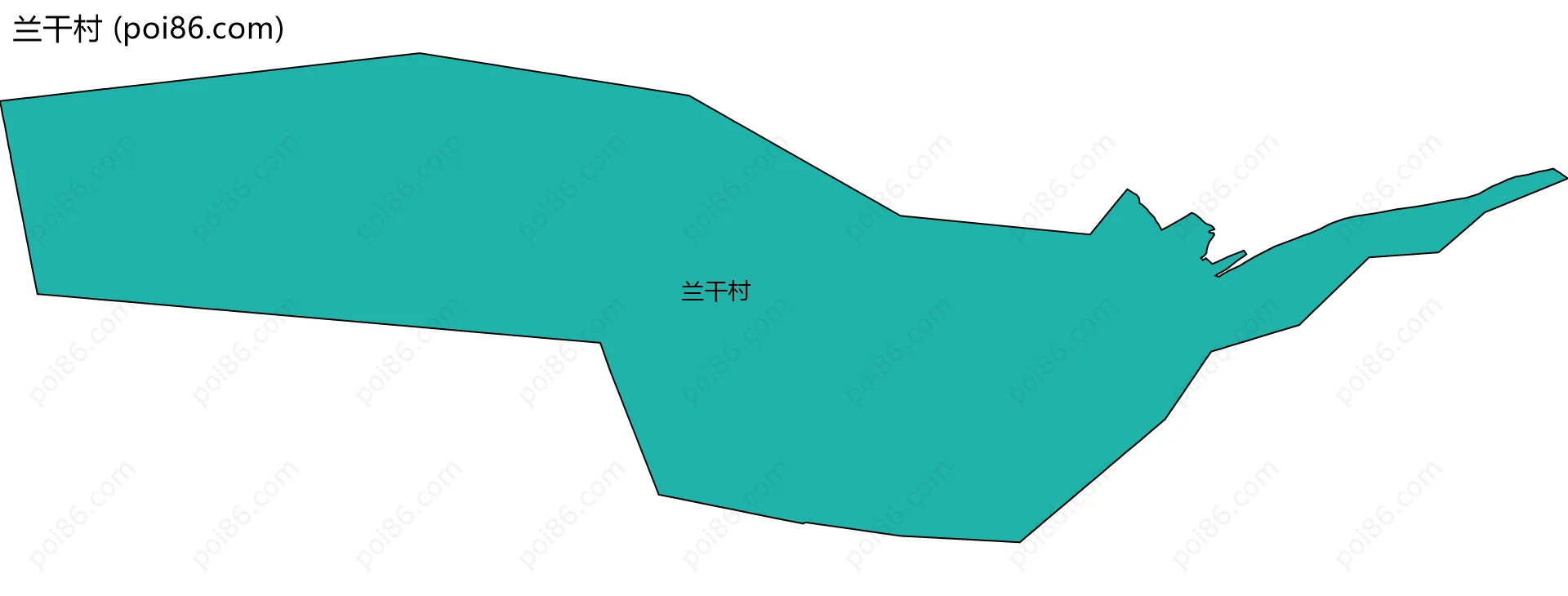 兰干村边界地图