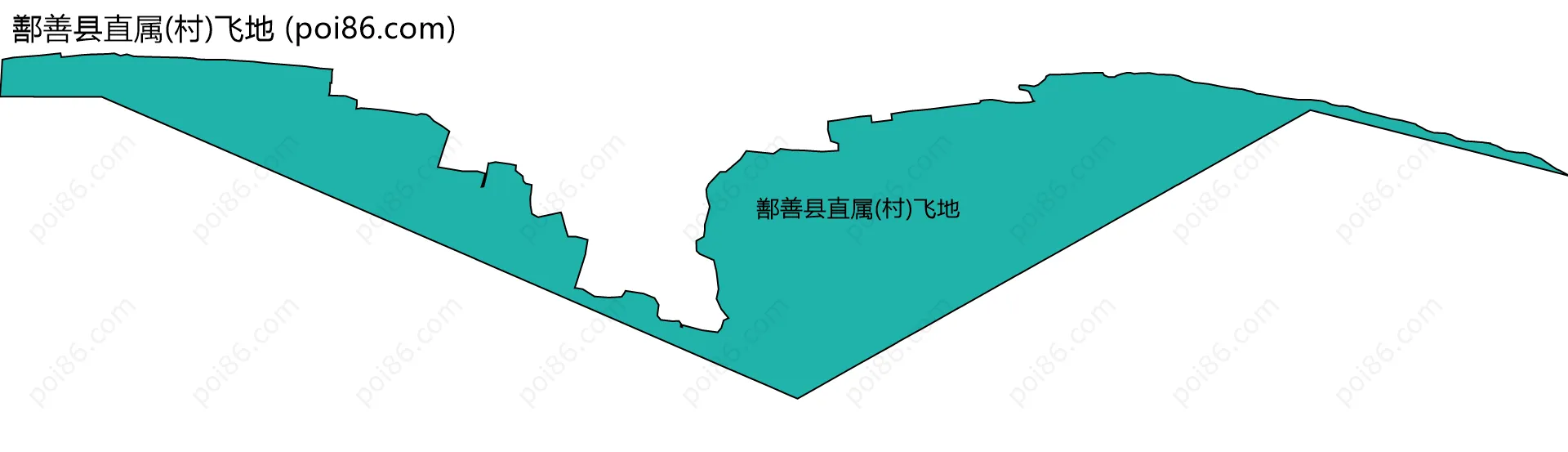 鄯善县直属(村)飞地边界地图