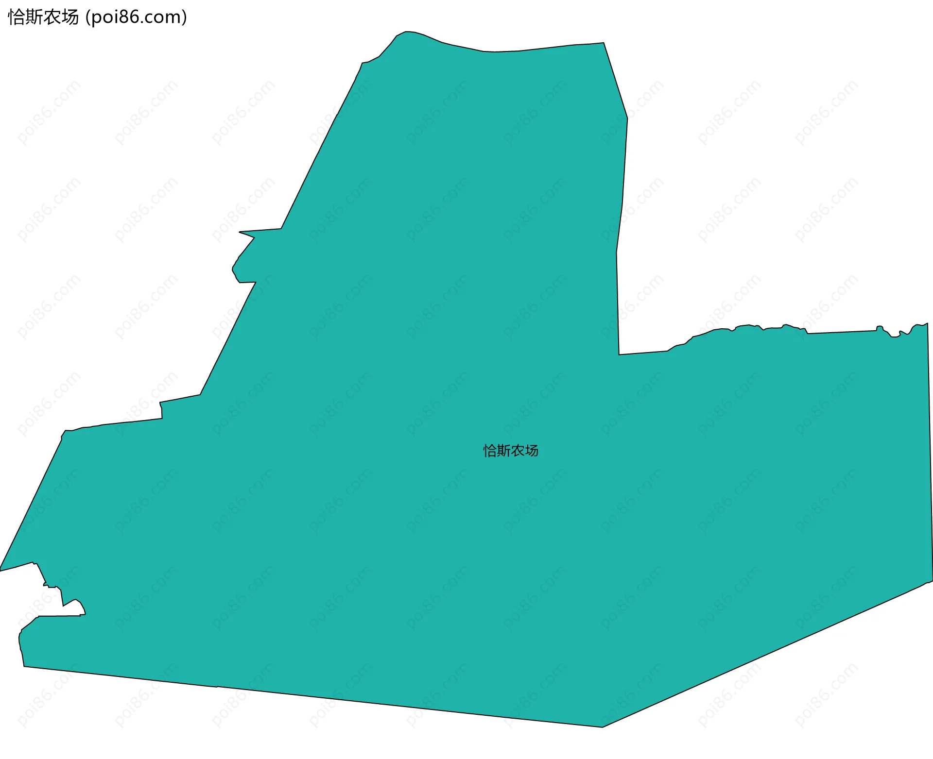 恰斯农场边界地图