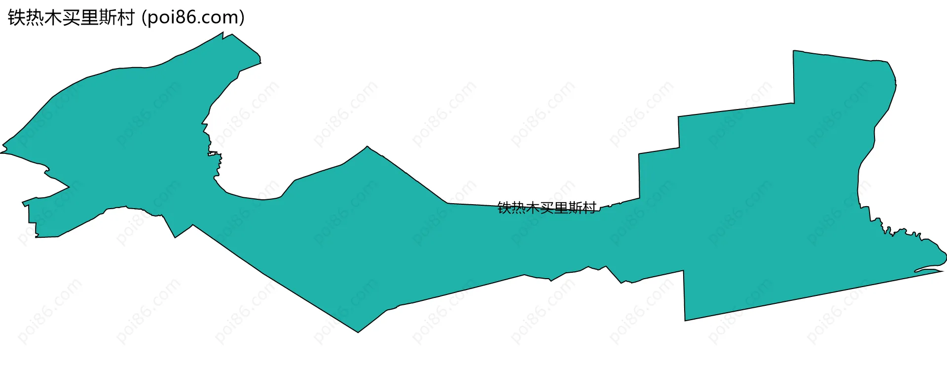 铁热木买里斯村边界地图