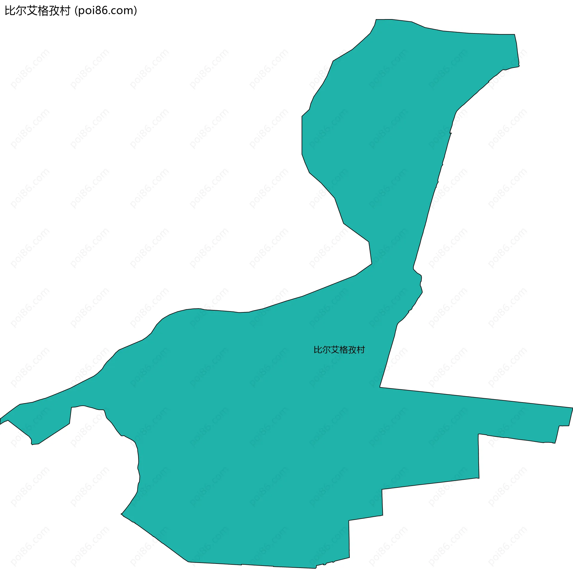 比尔艾格孜村边界地图