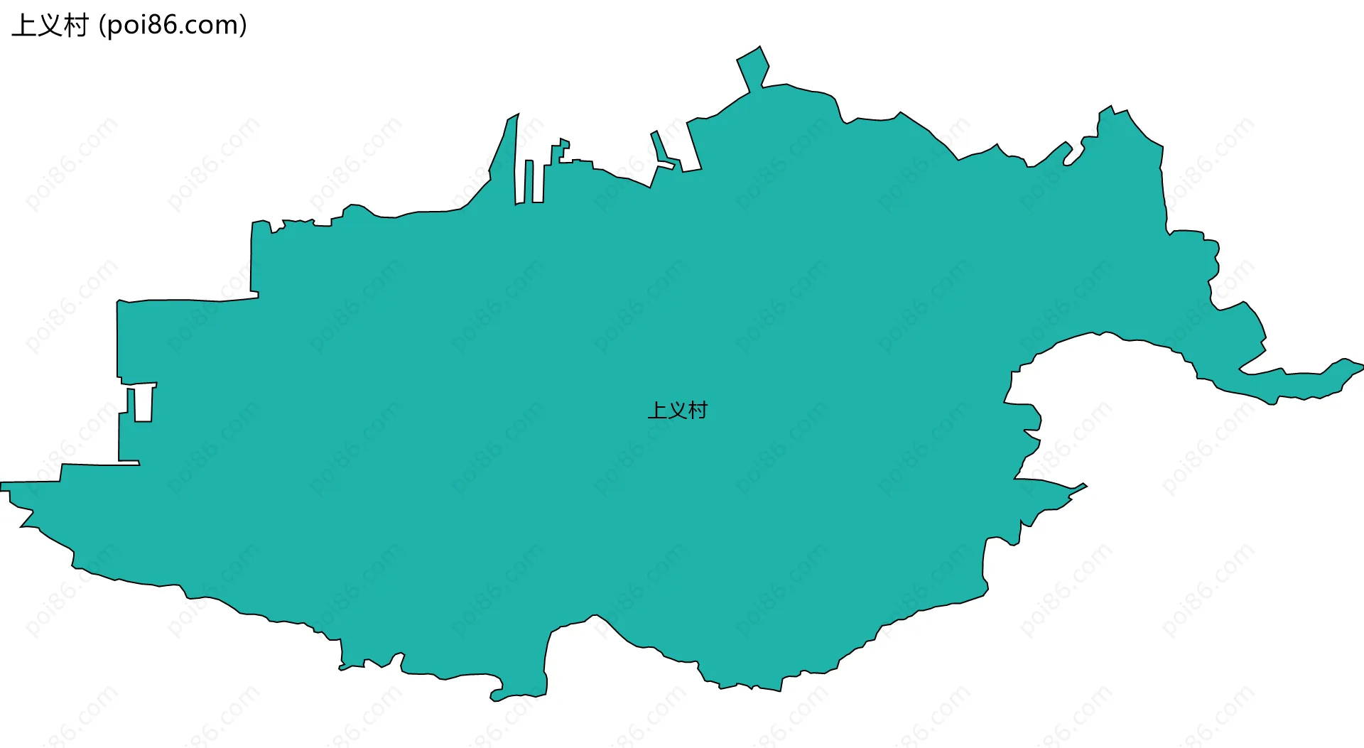 上义村边界地图