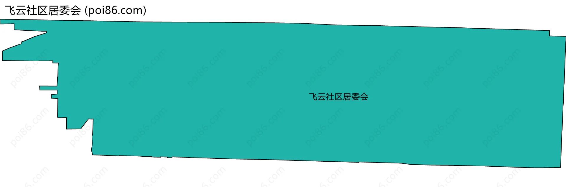 飞云社区居委会边界地图