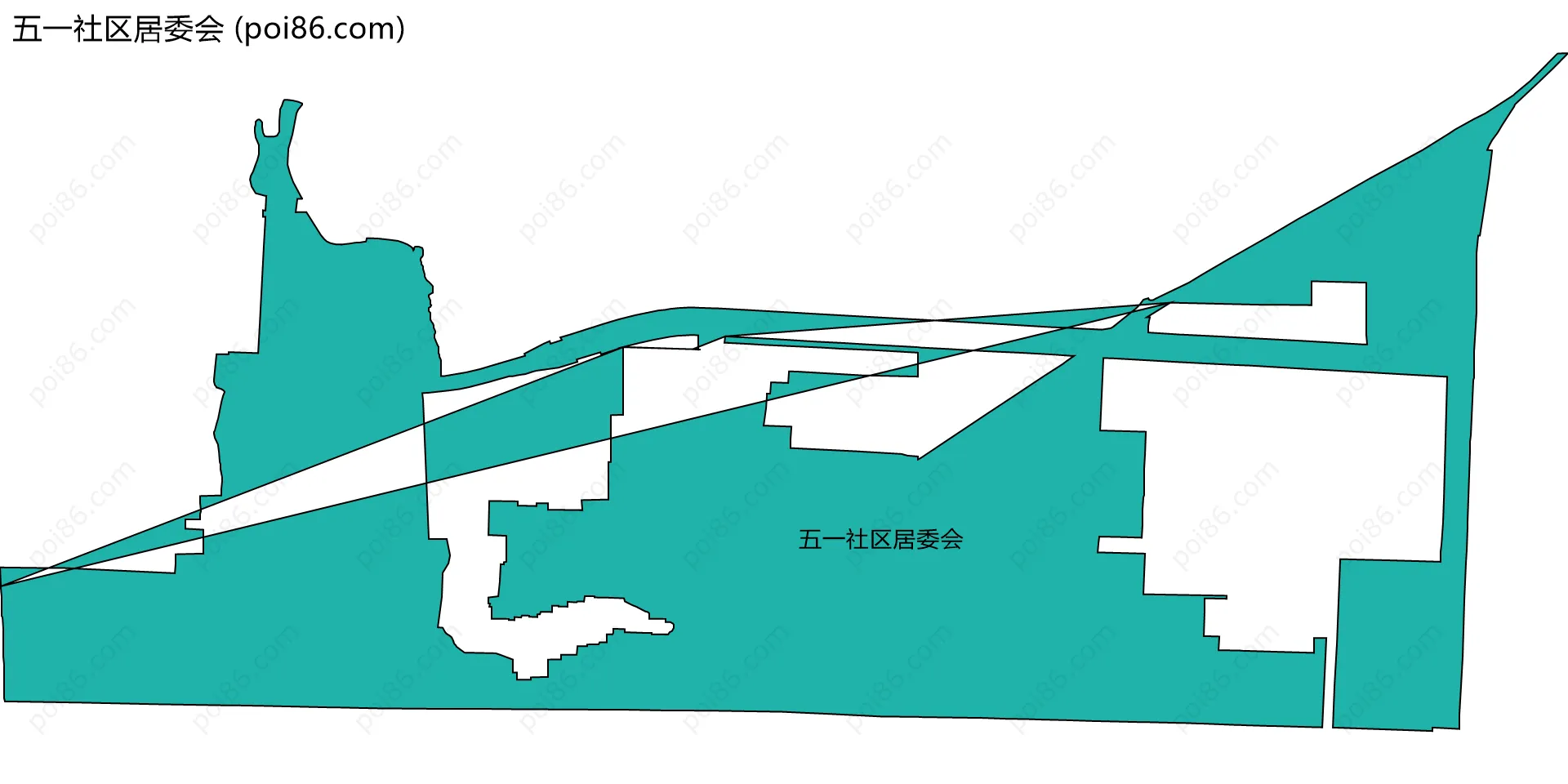 五一社区居委会边界地图