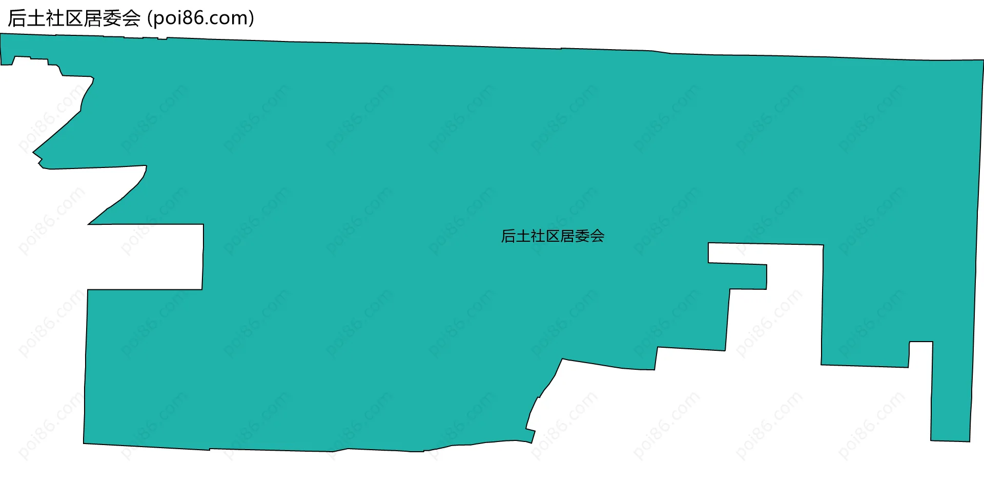 后土社区居委会边界地图