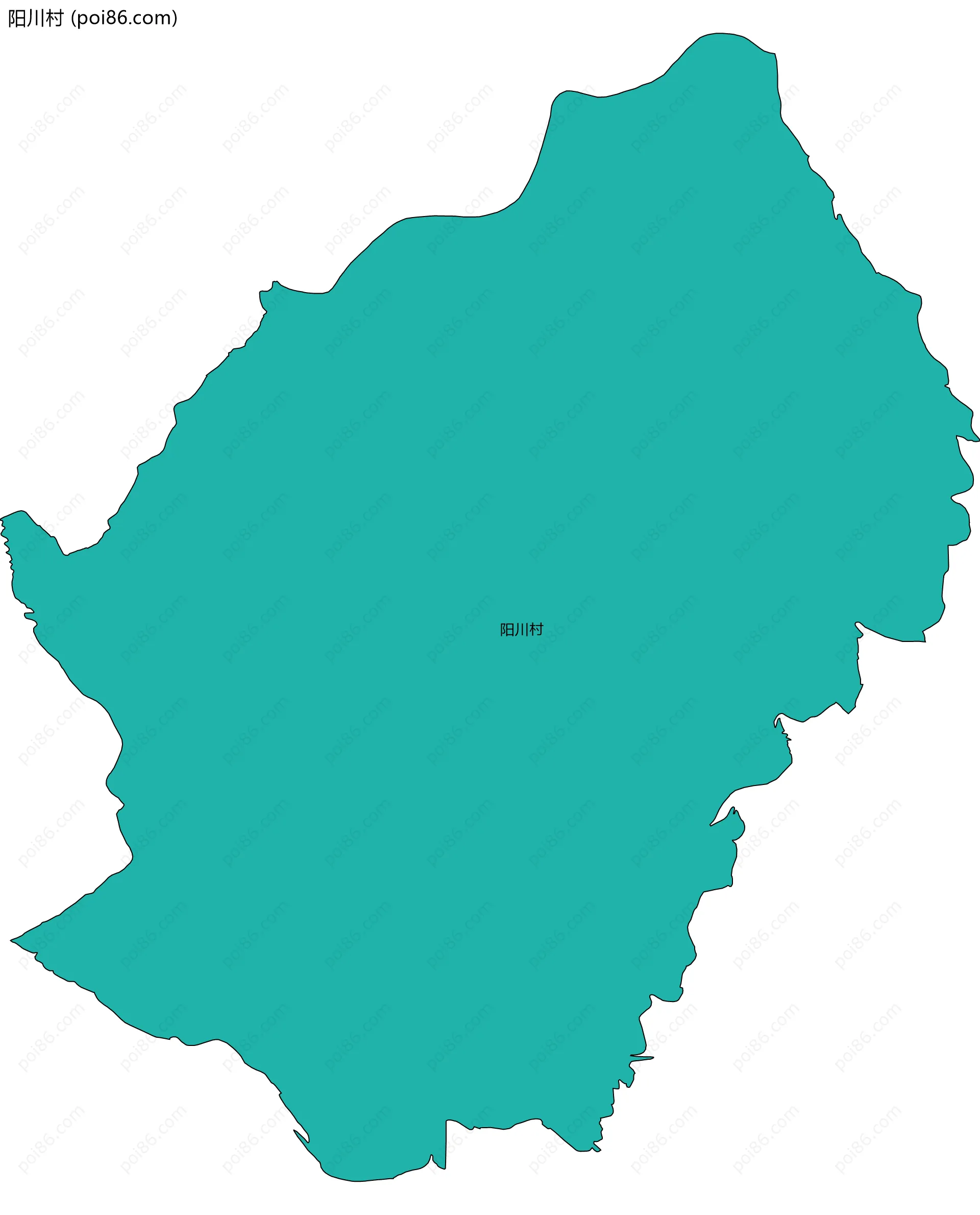 阳川村边界地图