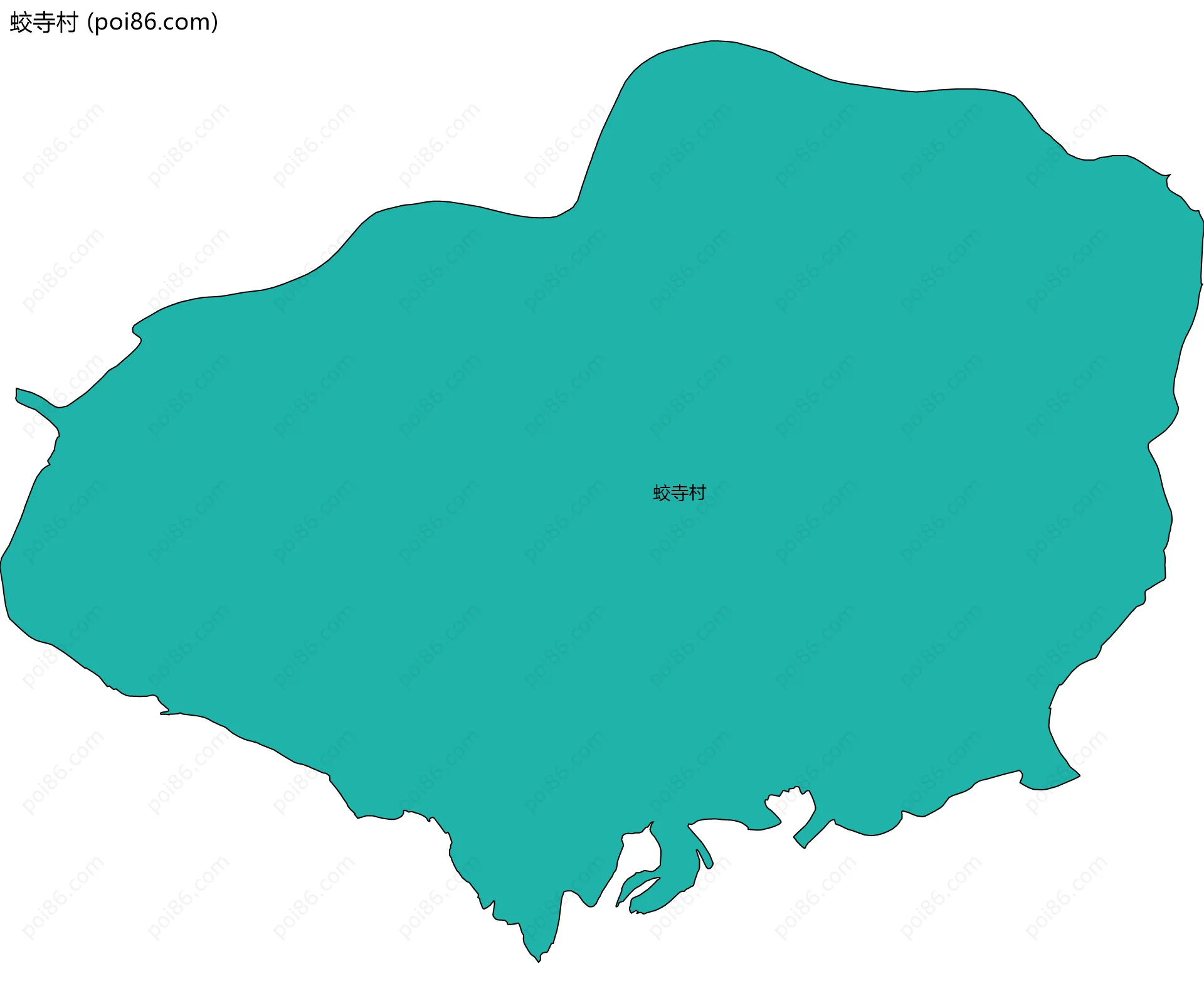 蛟寺村边界地图