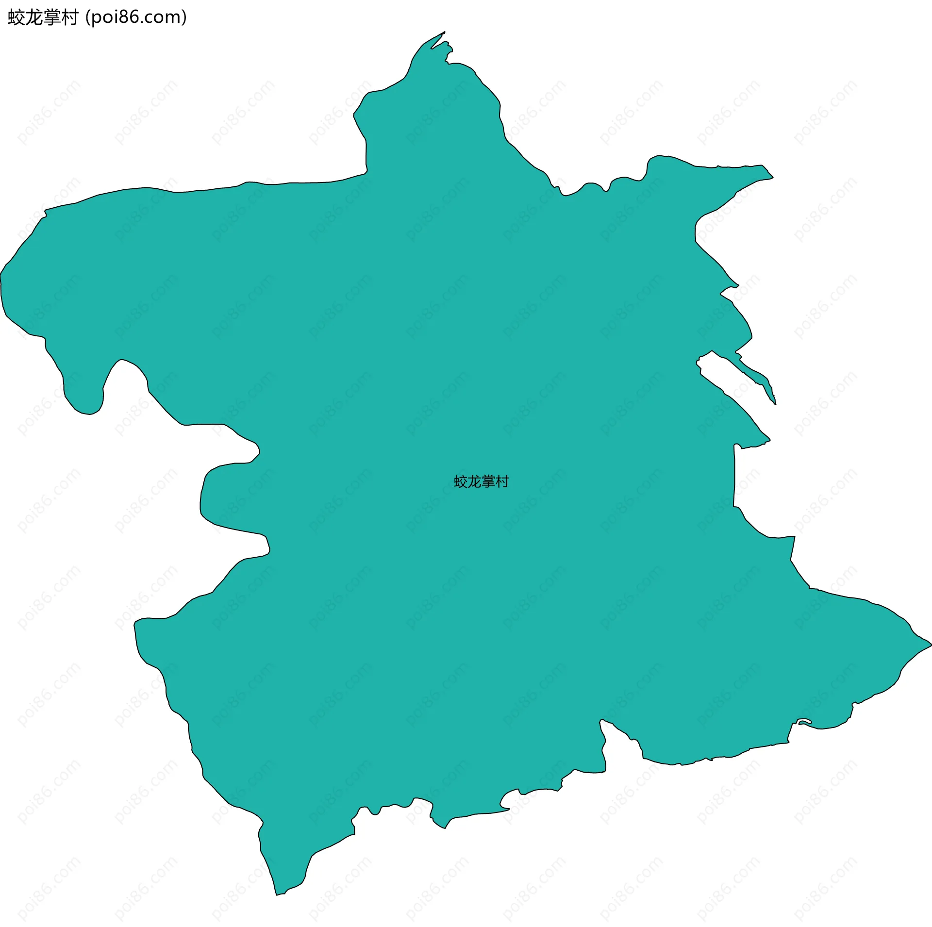 蛟龙掌村边界地图