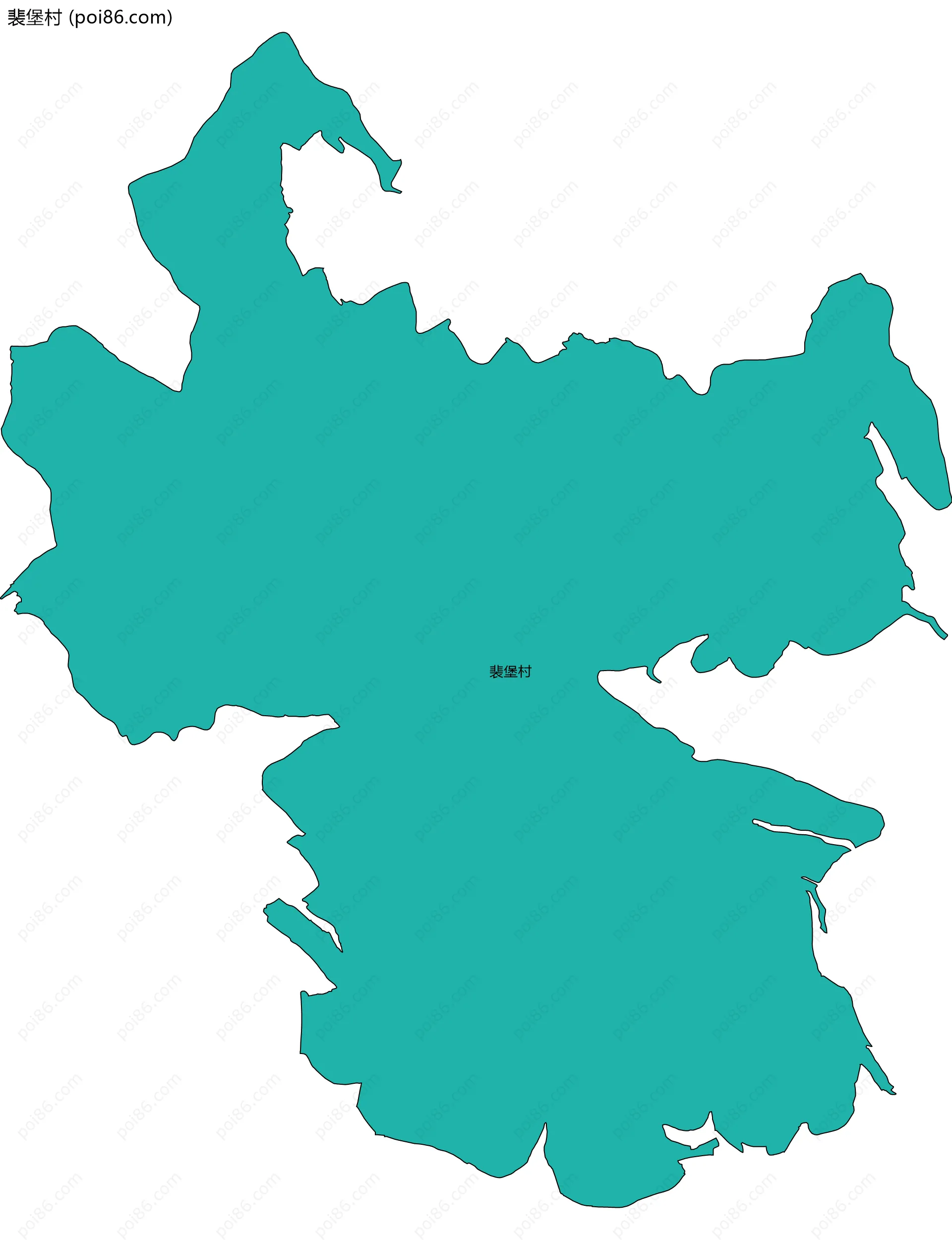 裴堡村边界地图