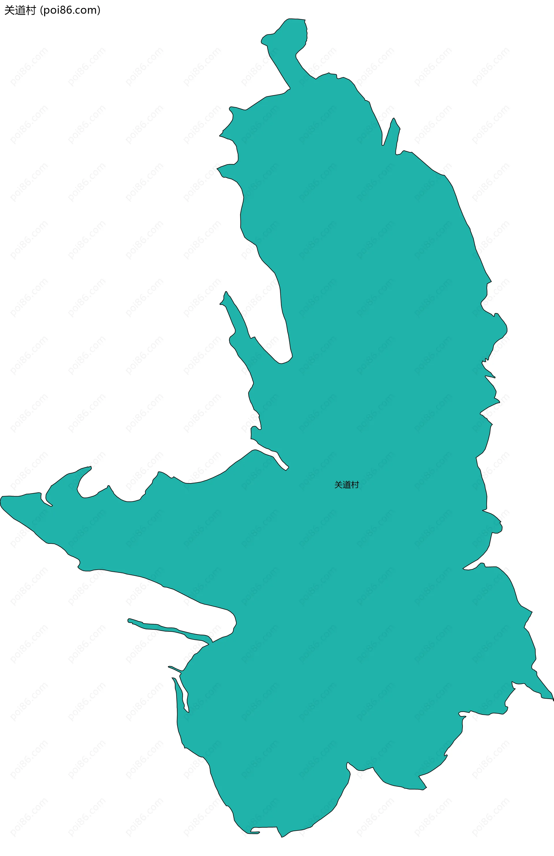 关道村边界地图