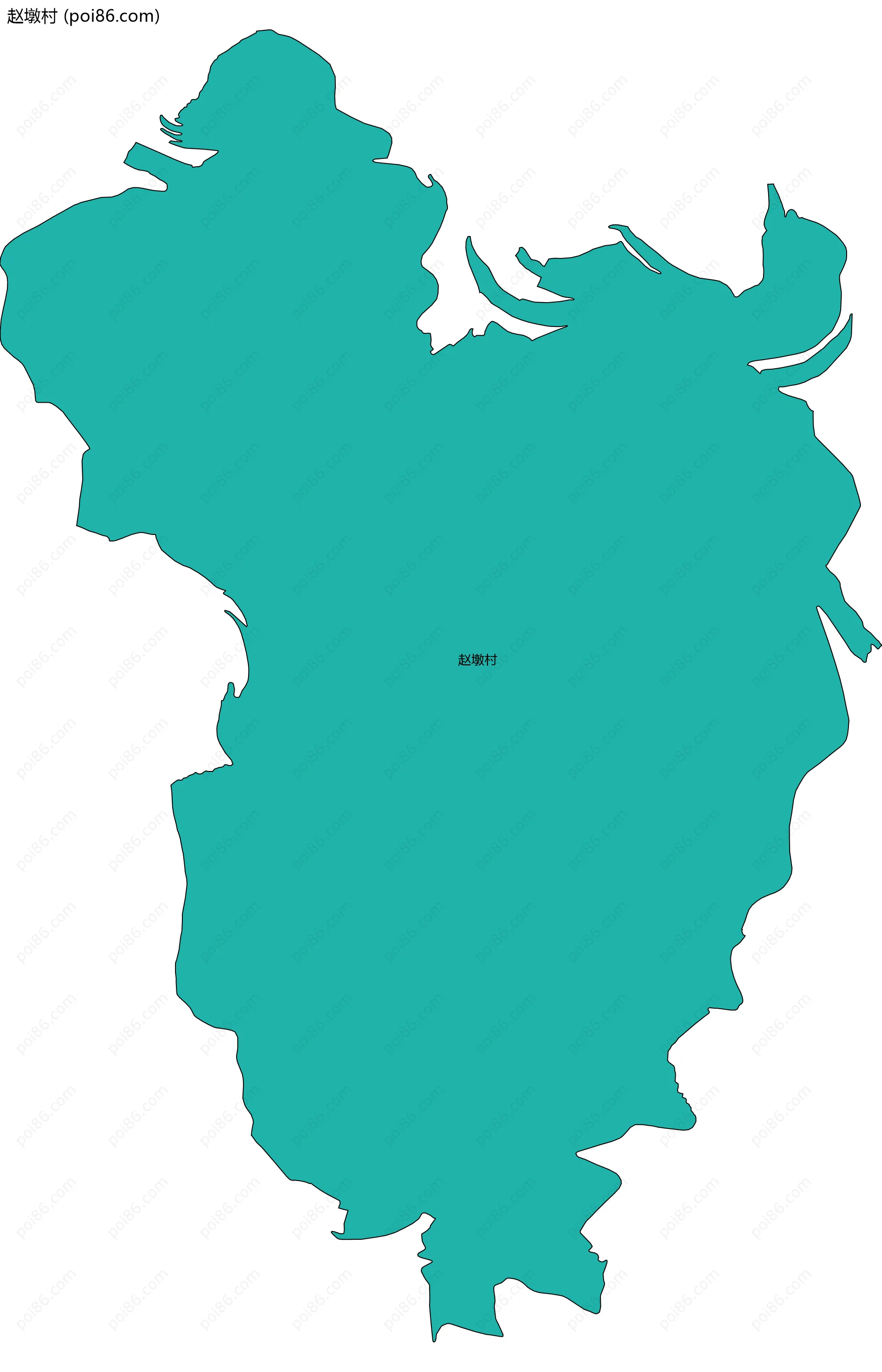 赵墩村边界地图