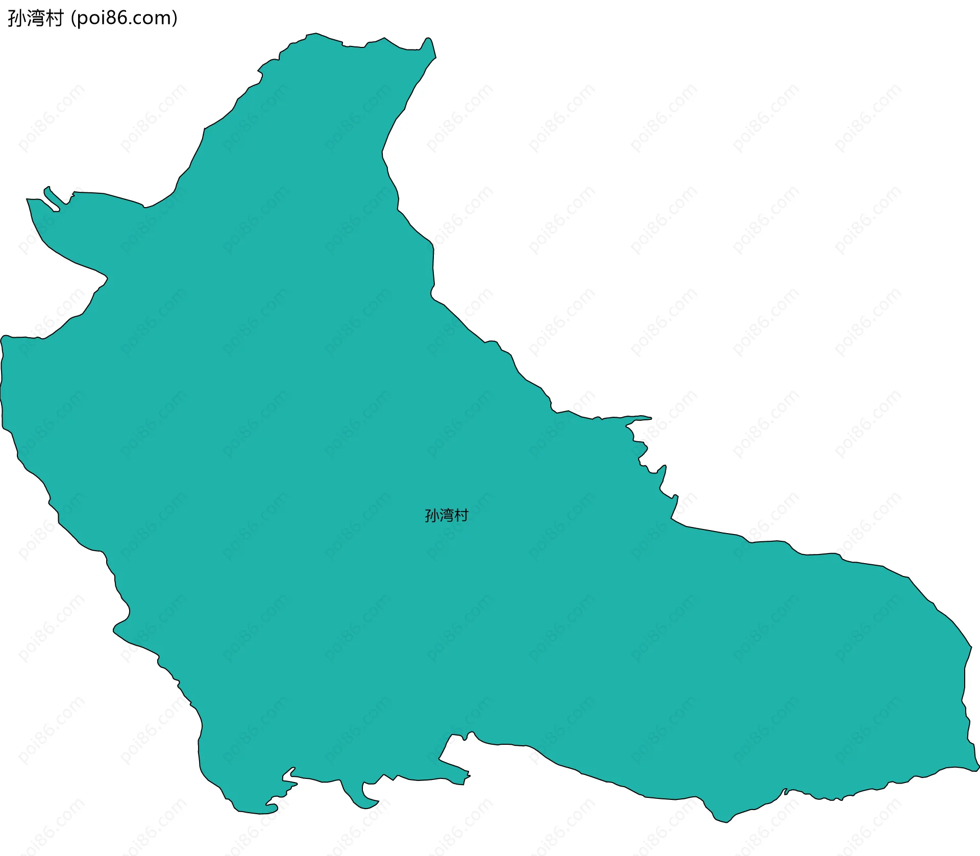 孙湾村边界地图