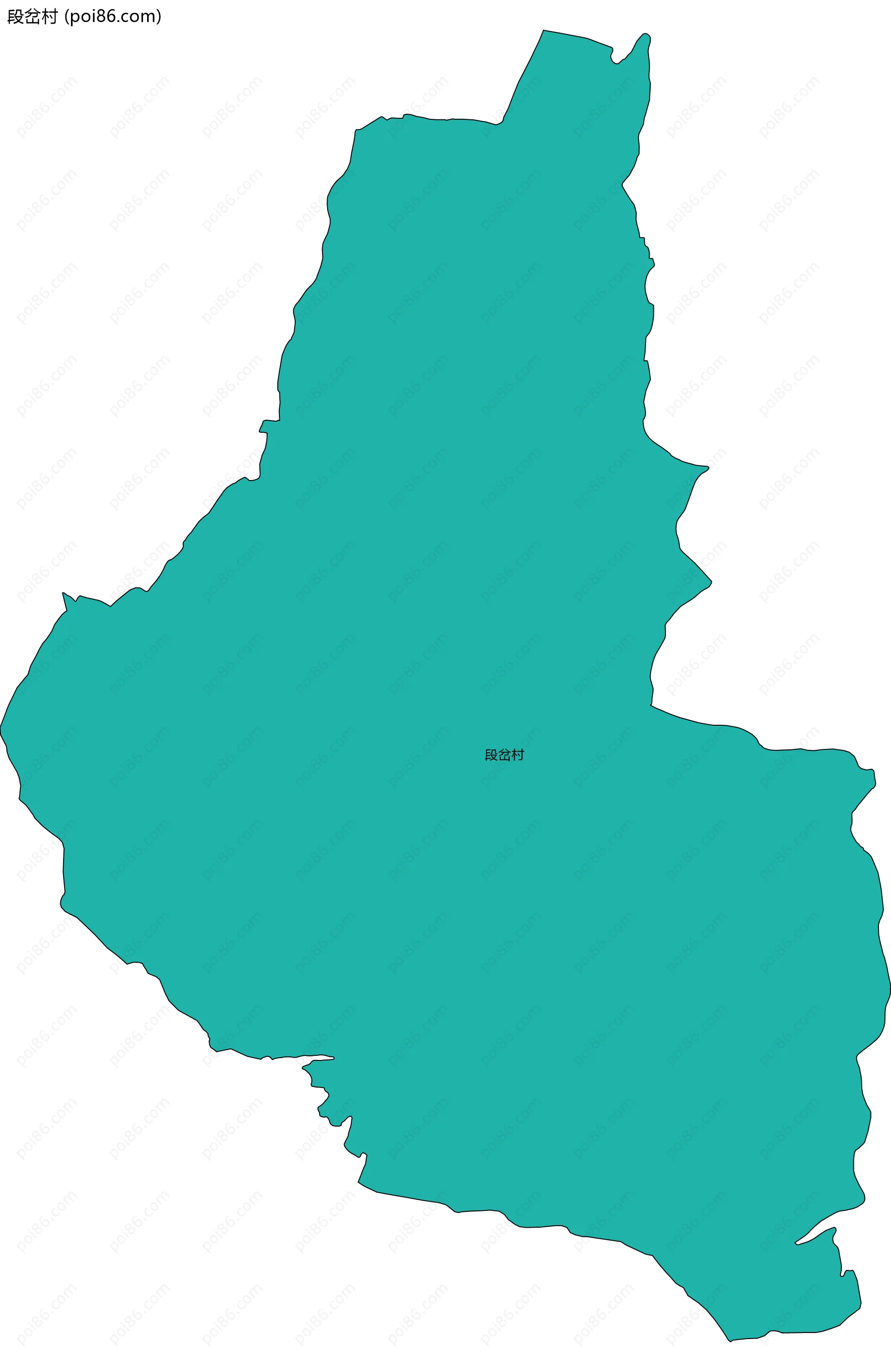 段岔村边界地图