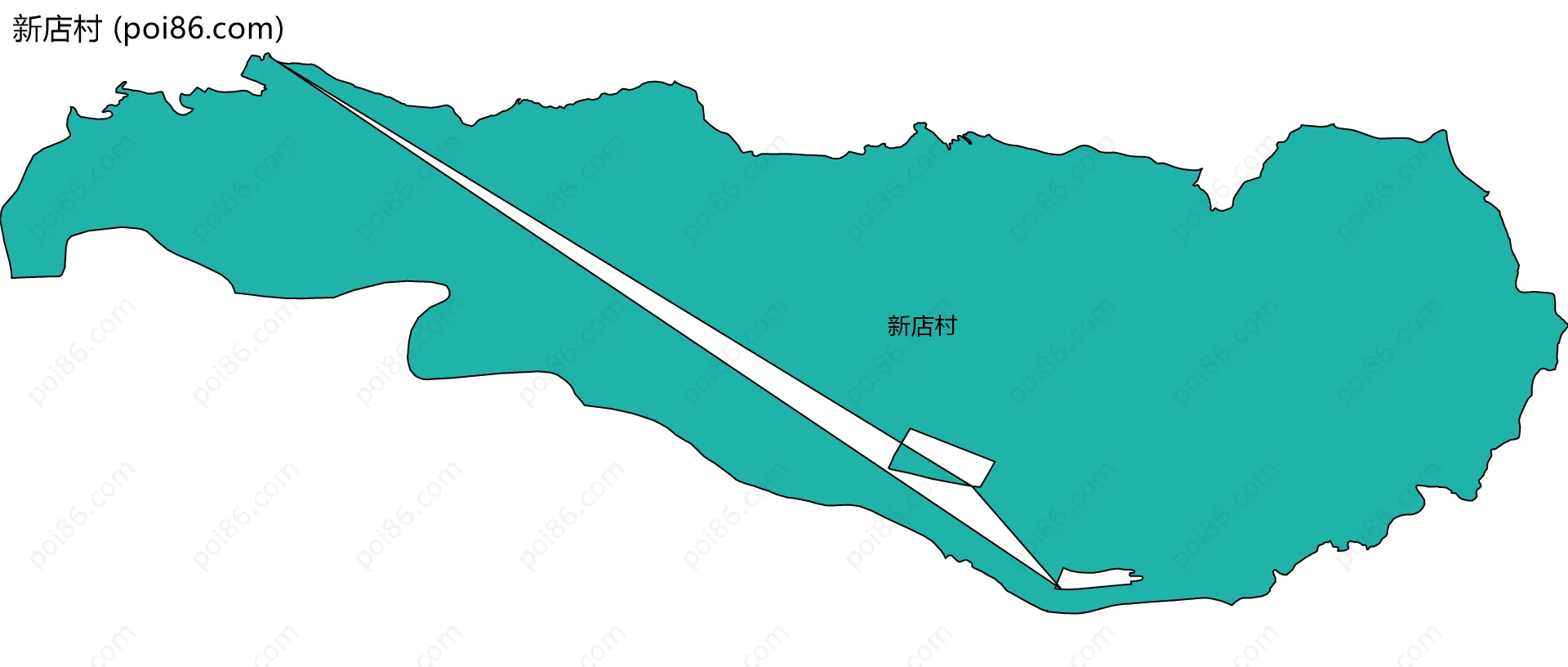 新店村边界地图