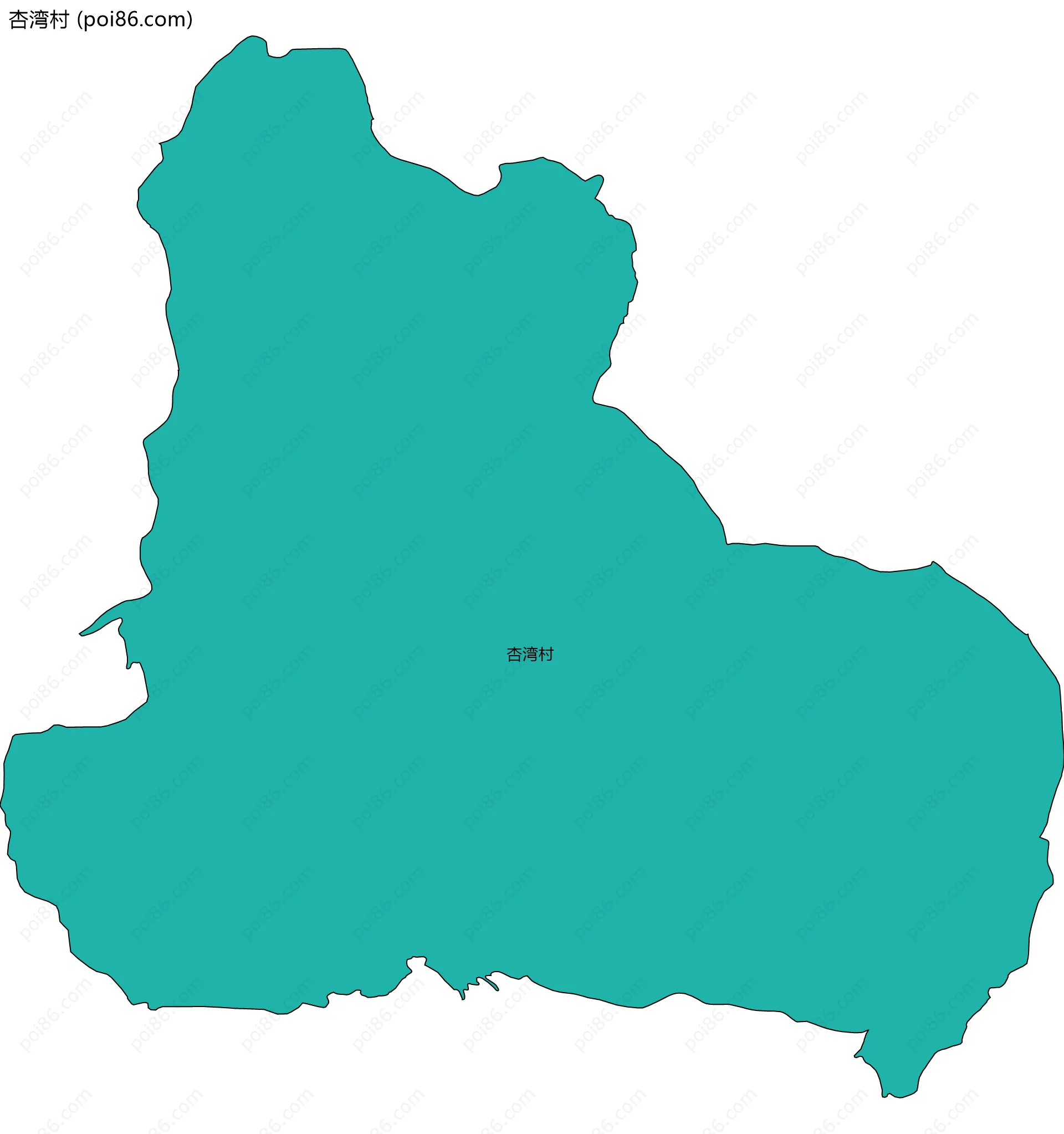 杏湾村边界地图