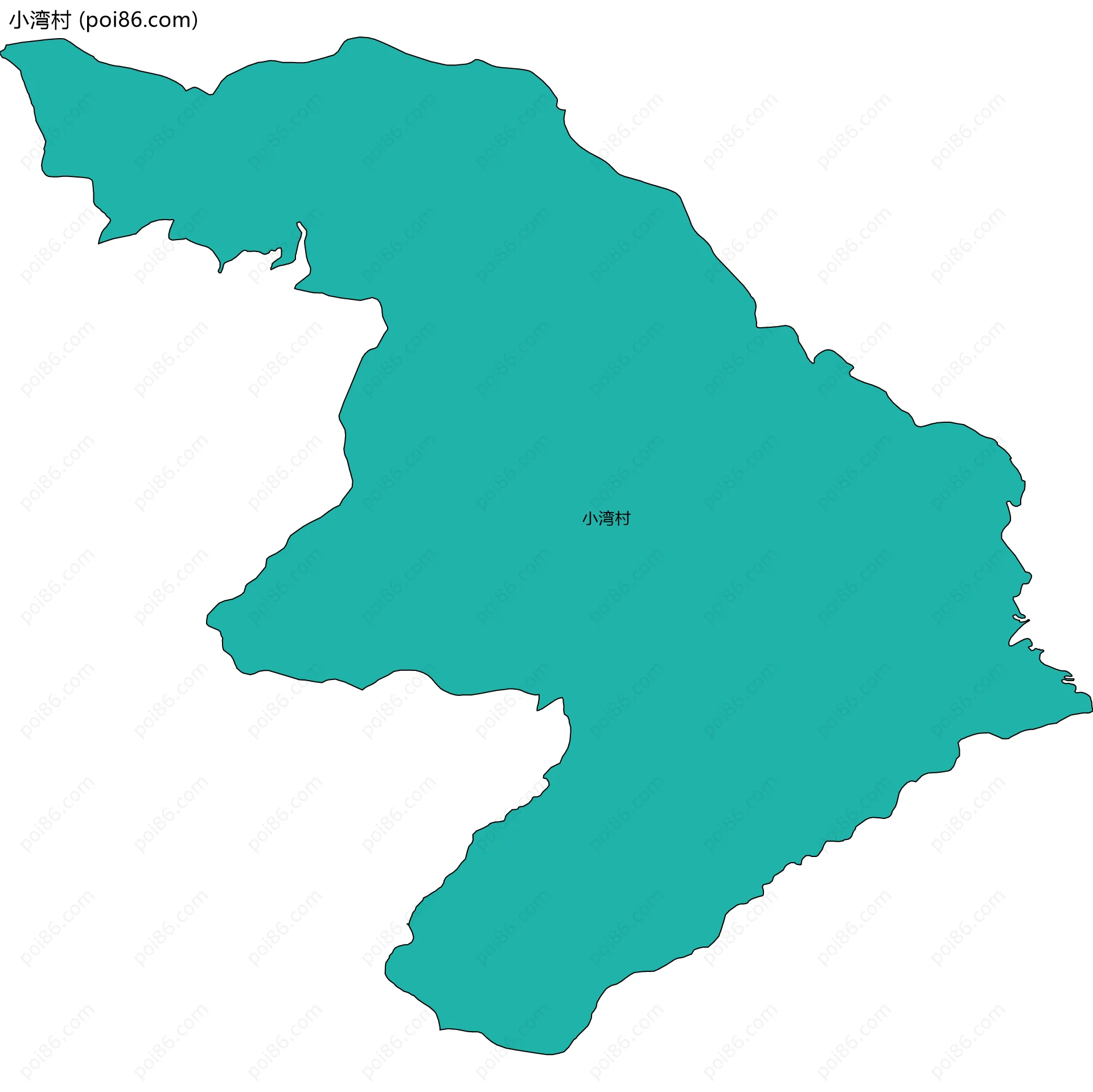 小湾村边界地图