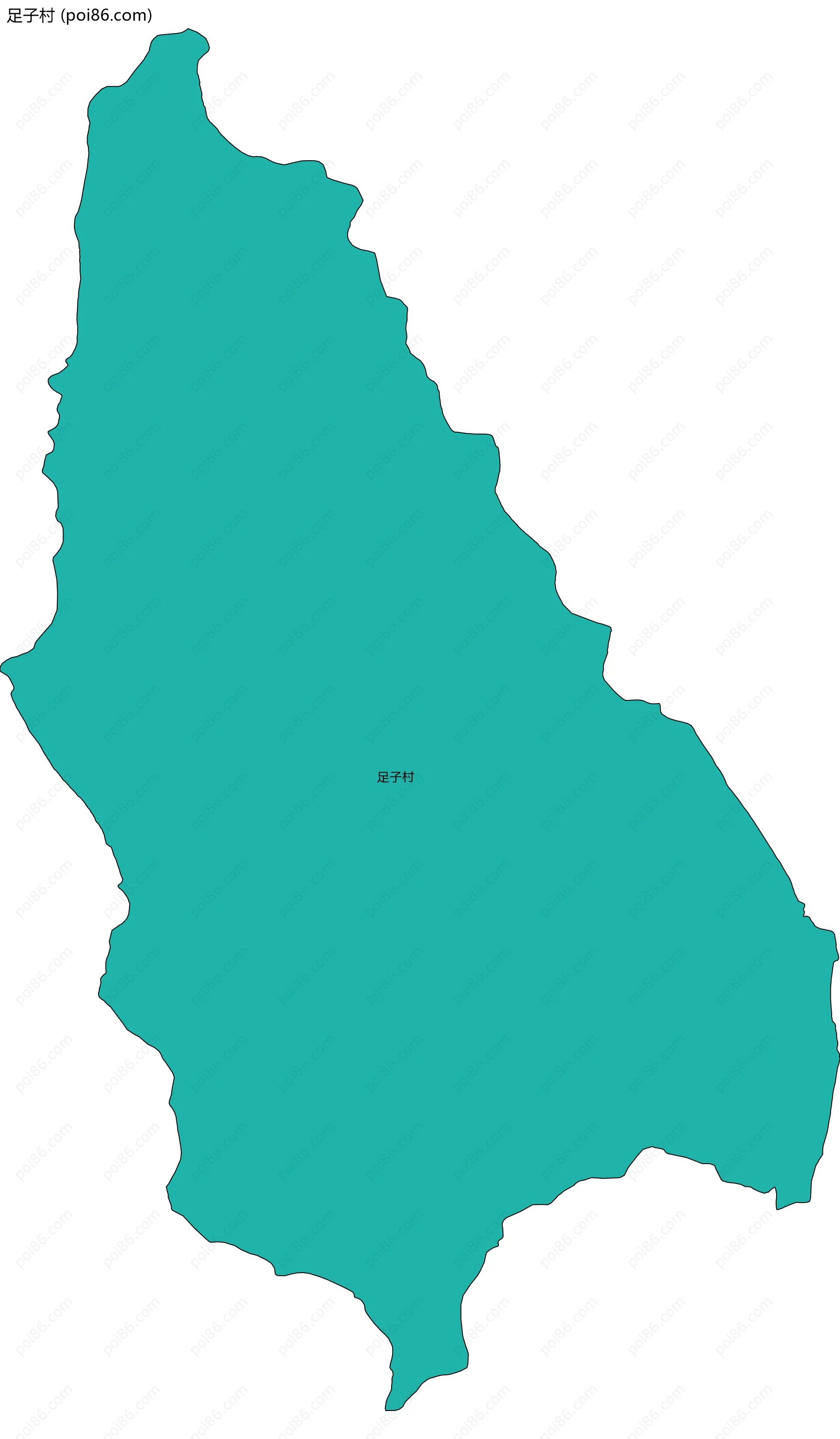 足子村边界地图