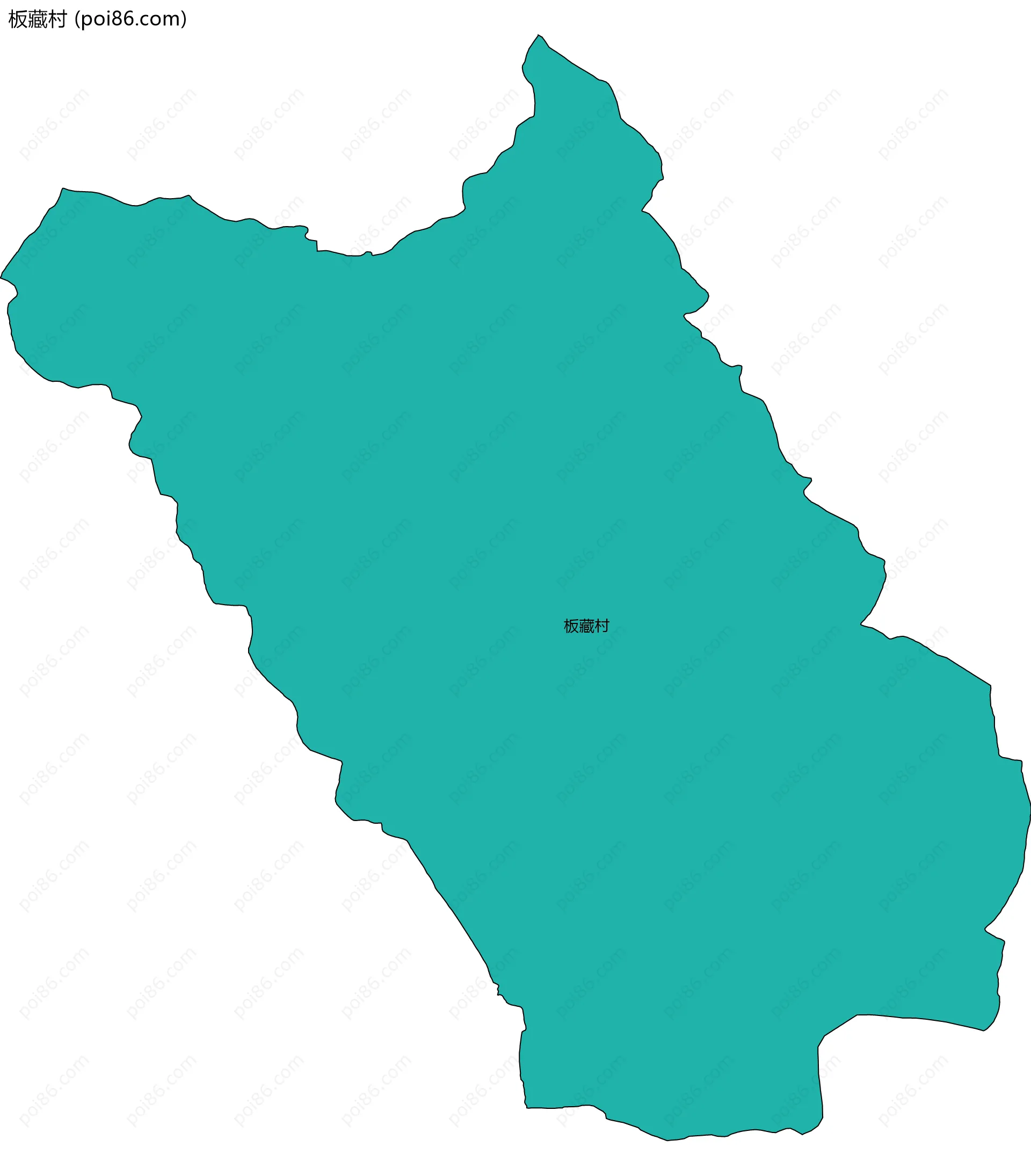 板藏村边界地图